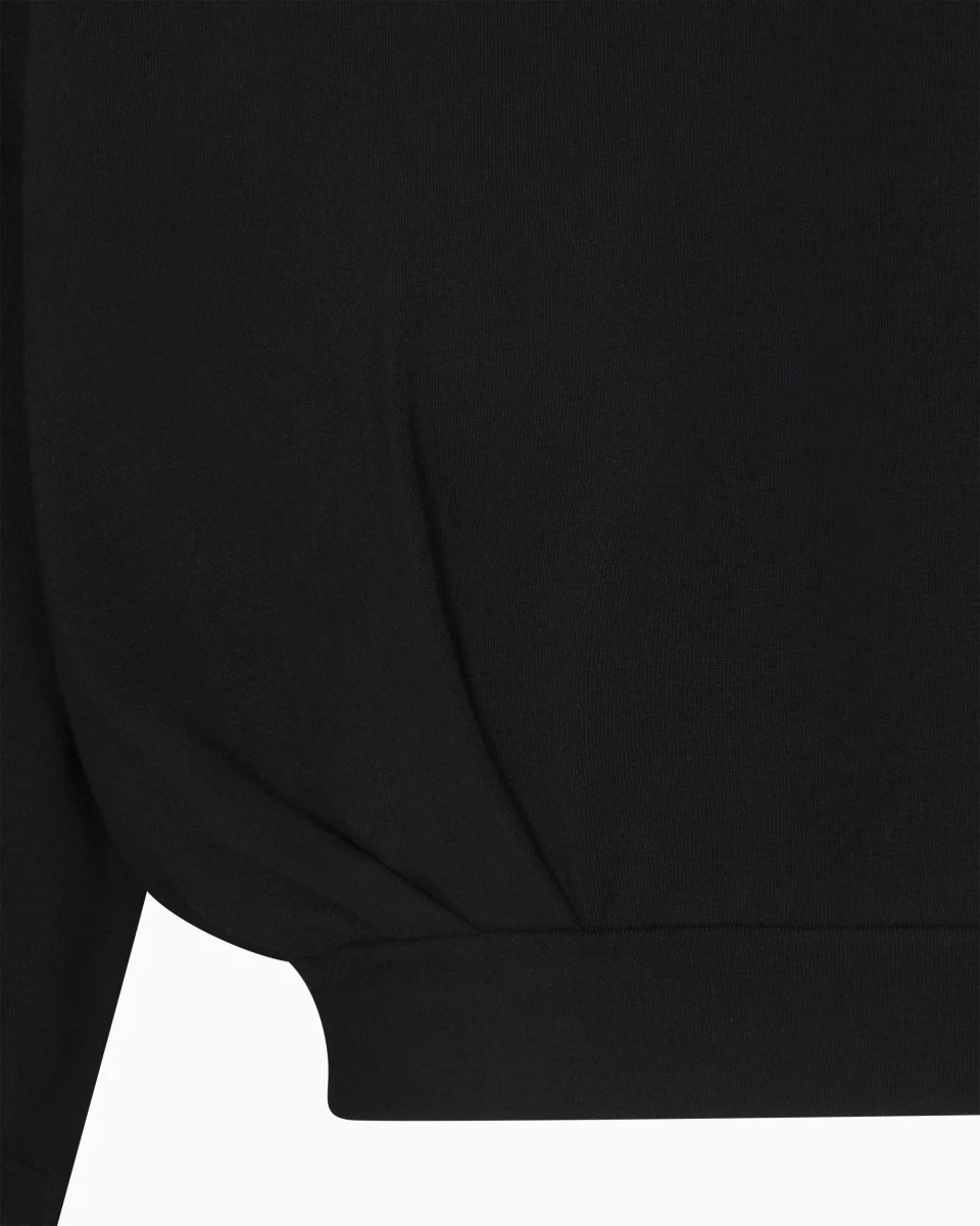 Boxy Cropped Tee | Black - Image 11