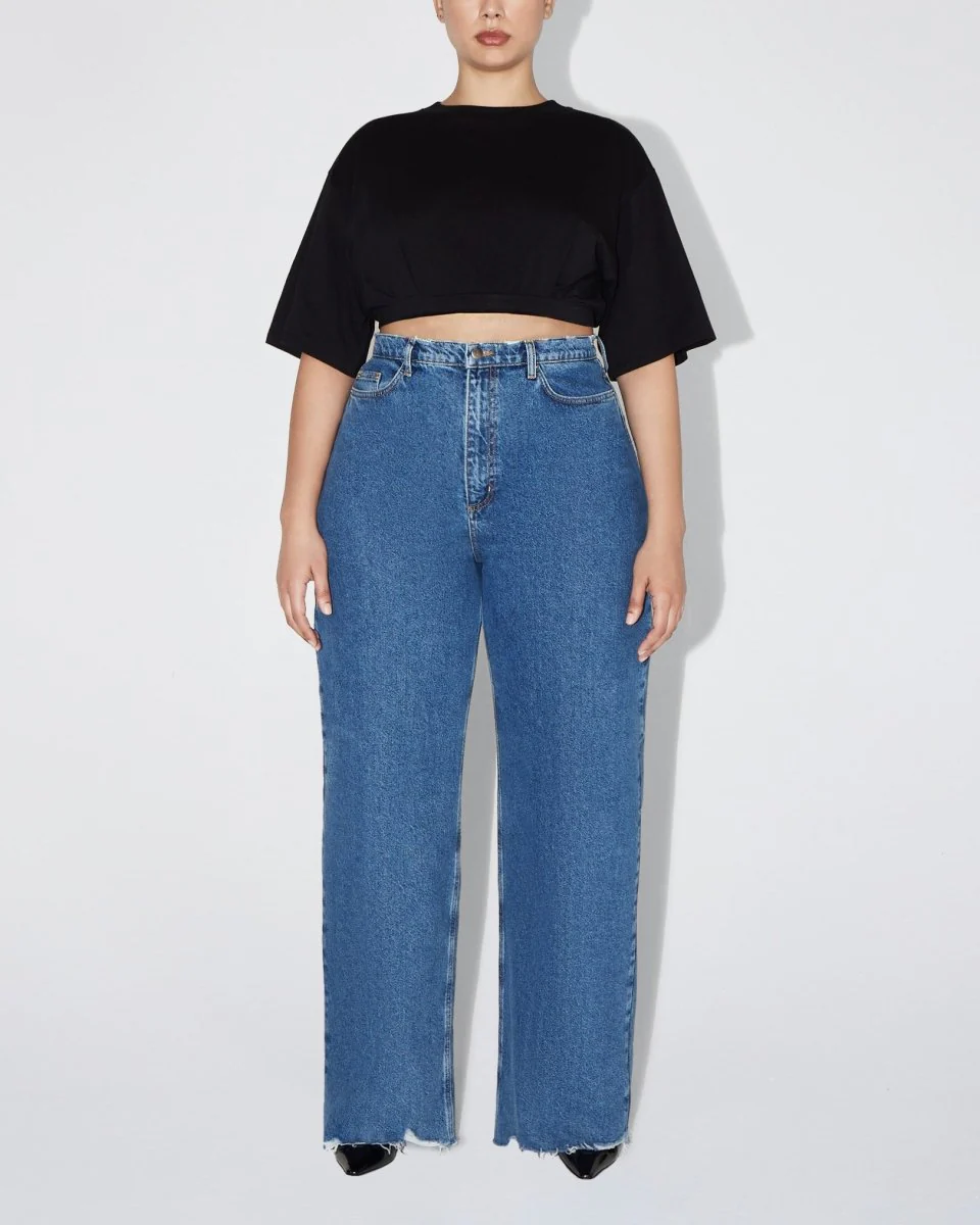 Boxy Cropped Tee | Black - Image 7
