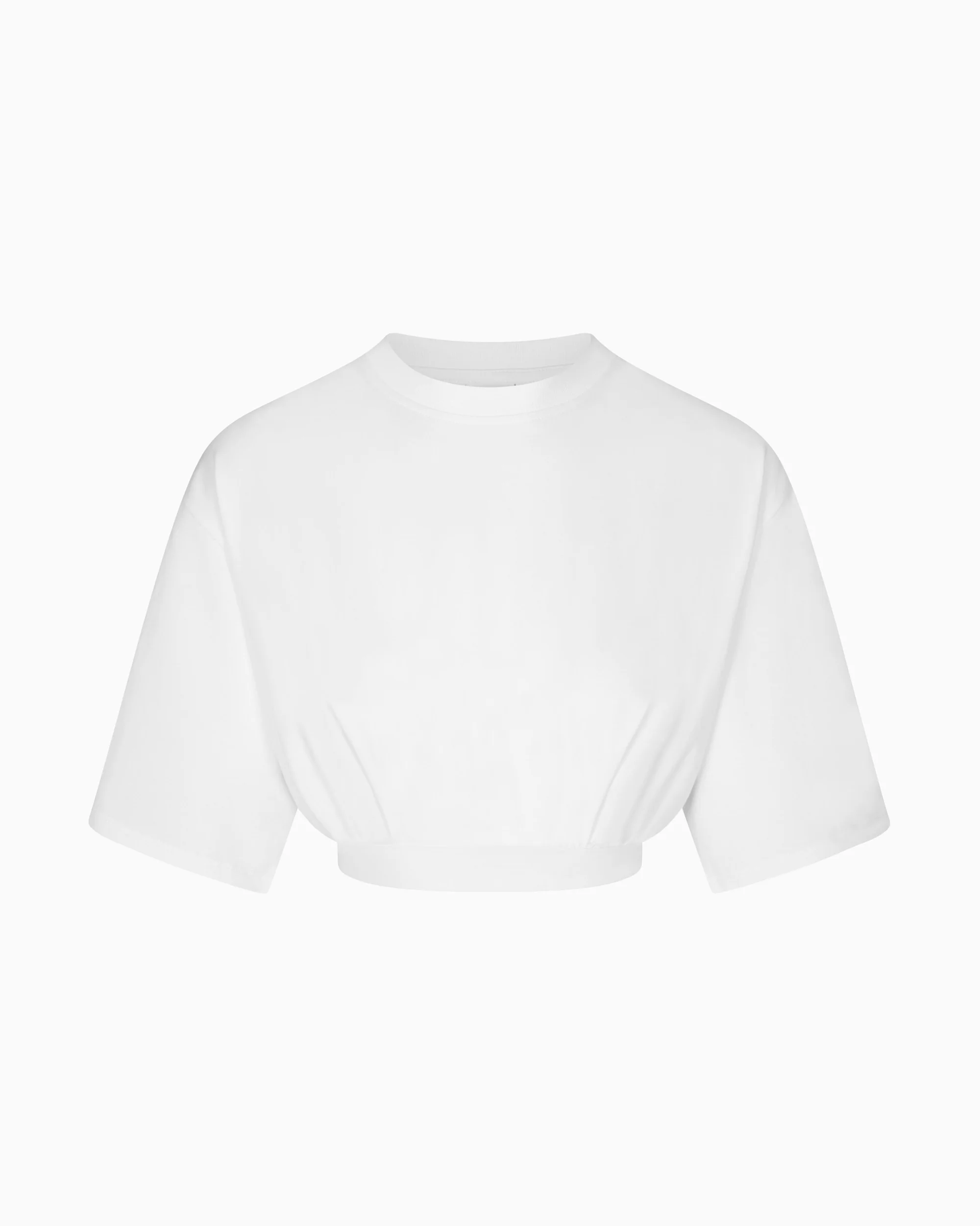 Boxy Cropped Tee | White - Image 2