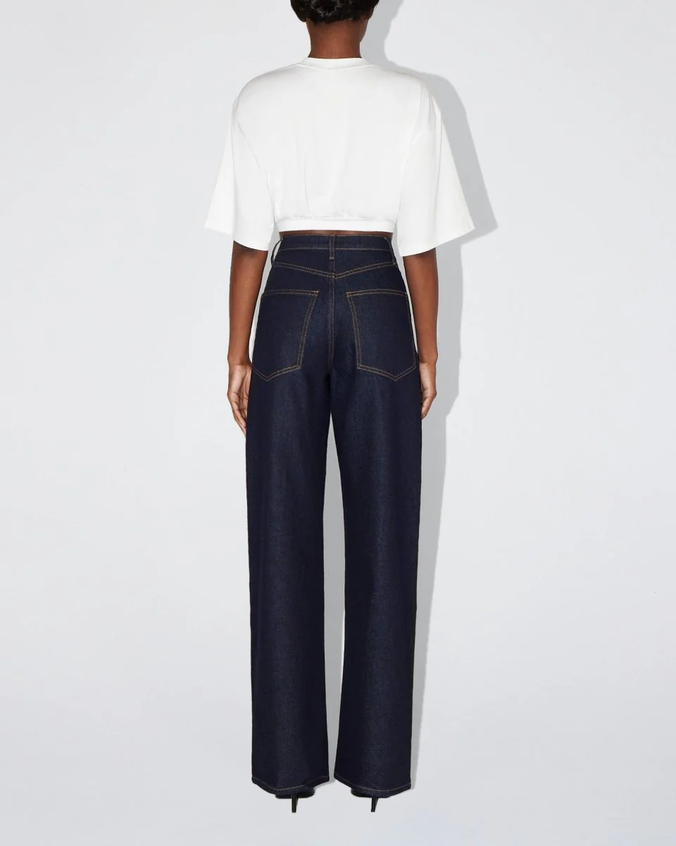 Boxy Cropped Tee | White - Image 5