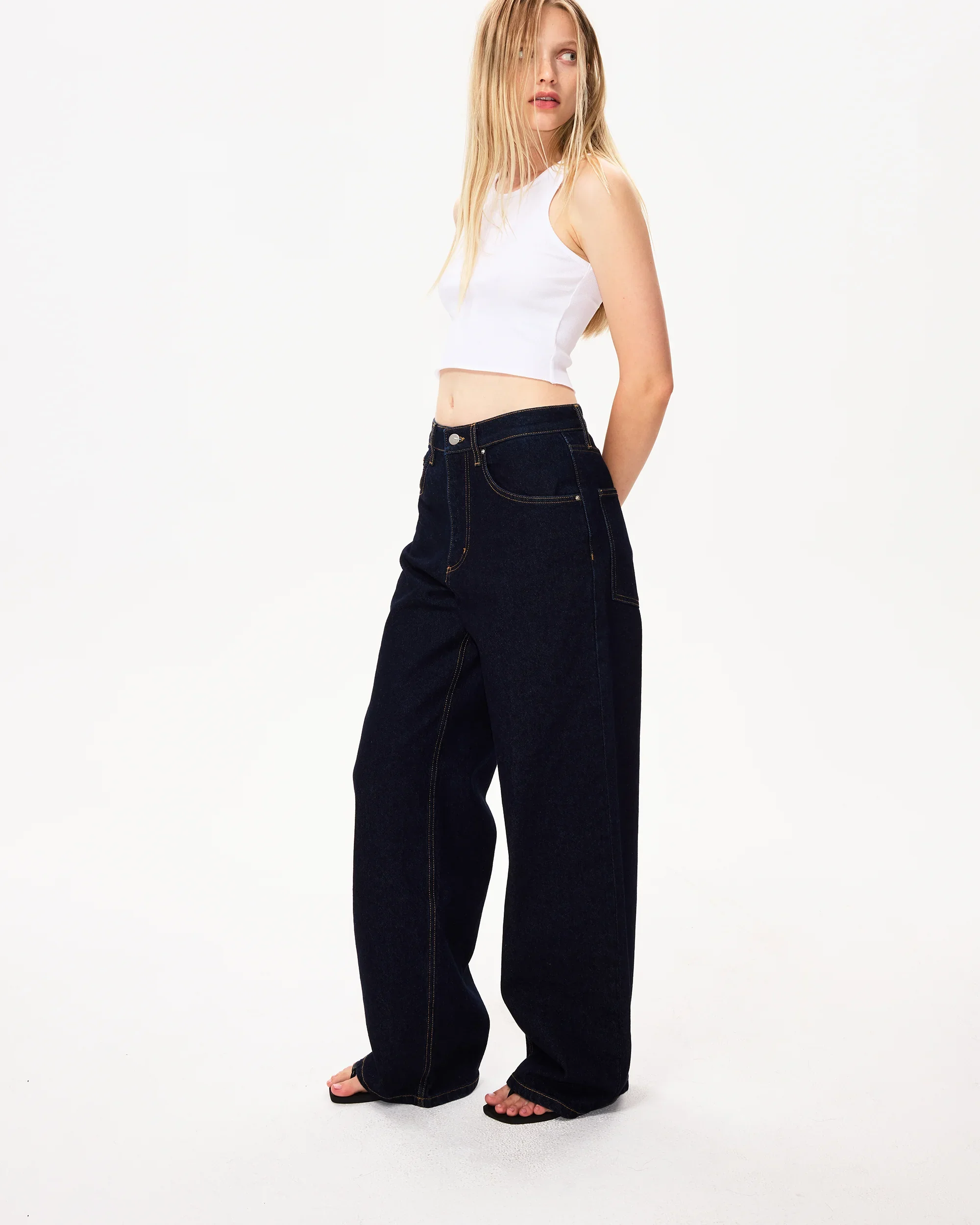 Classic Low Rise Denim | Dark Wash - Image 5