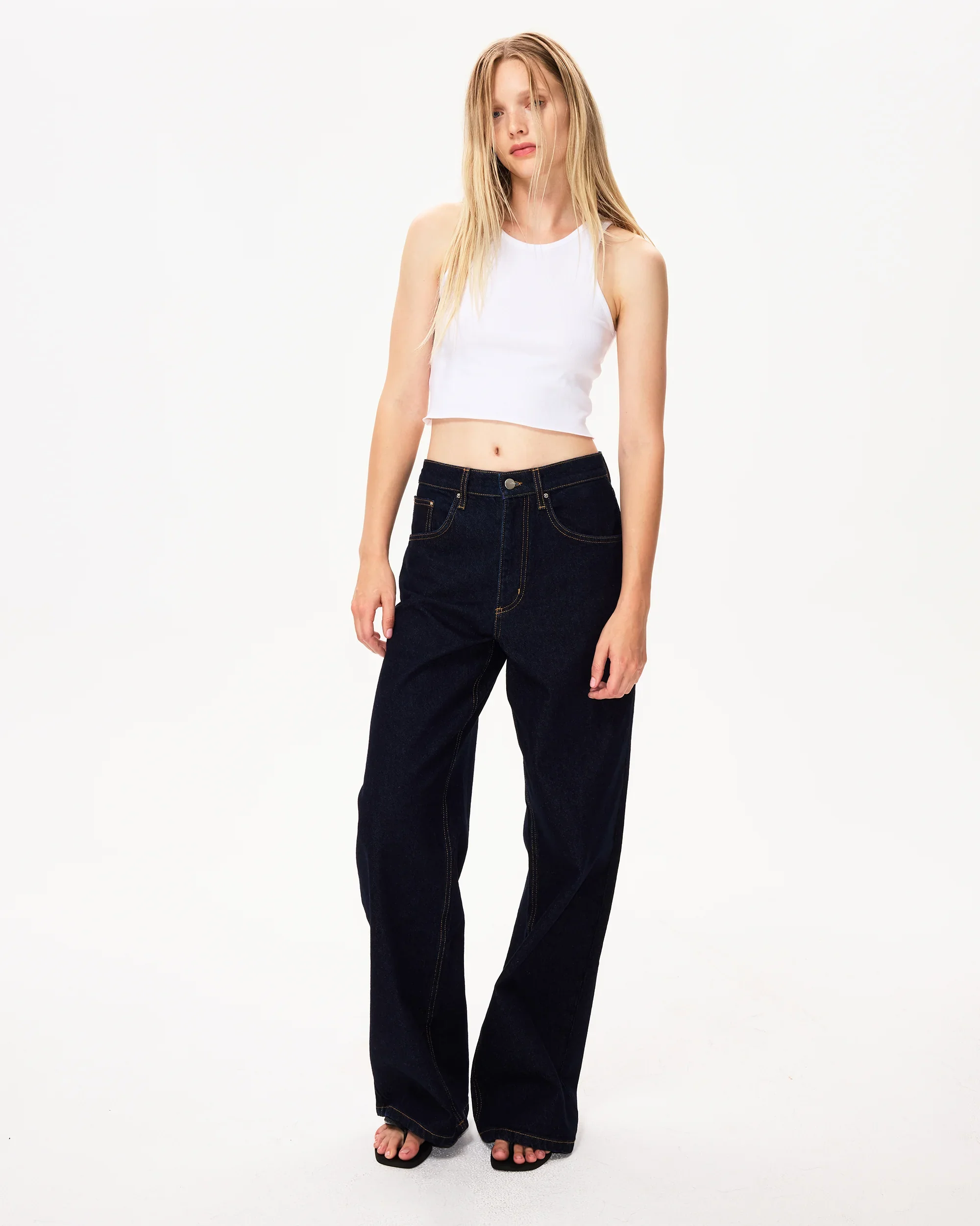 Classic Low Rise Denim | Dark Wash - Image 6