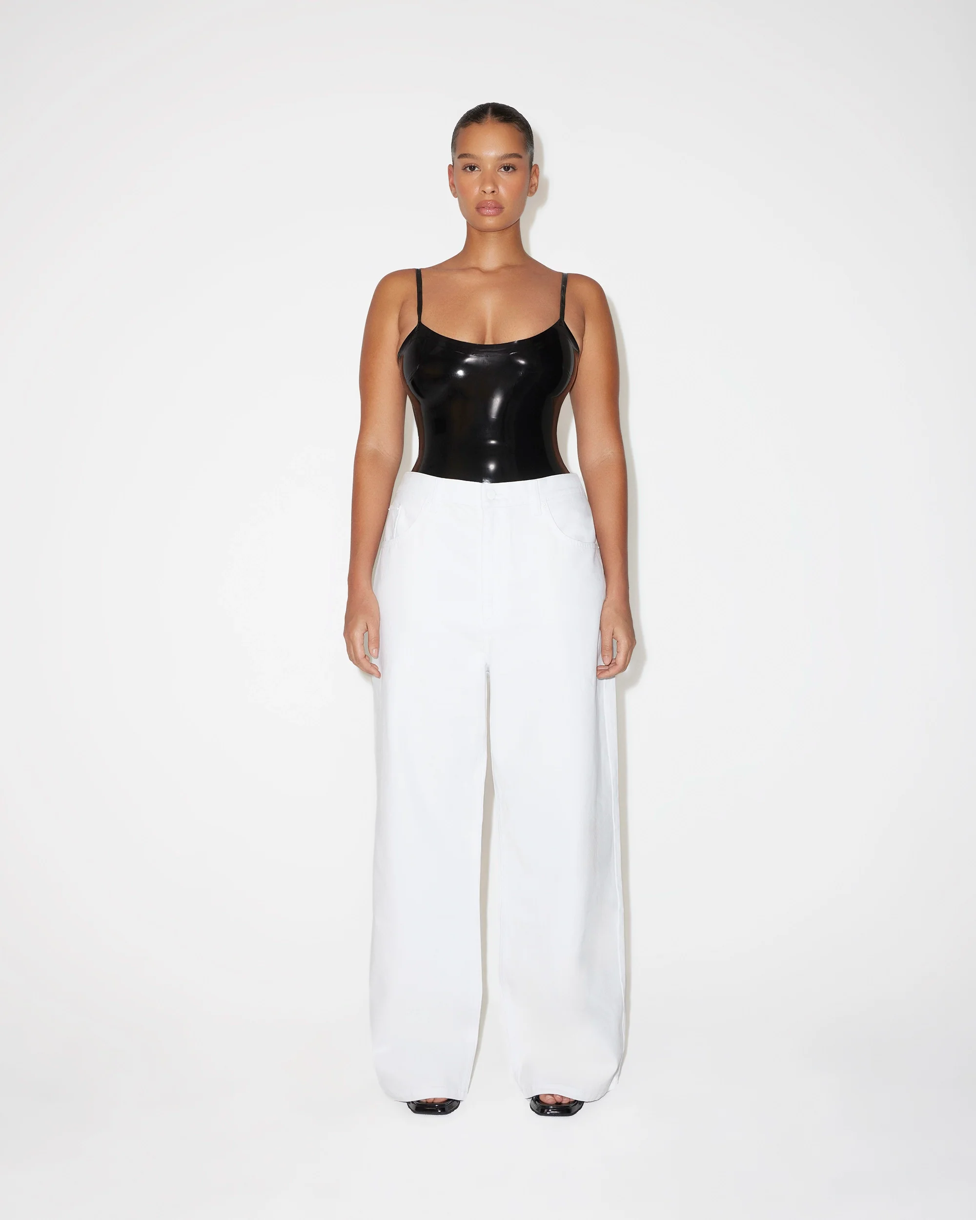 Classic Low Rise Denim | White - Image 7