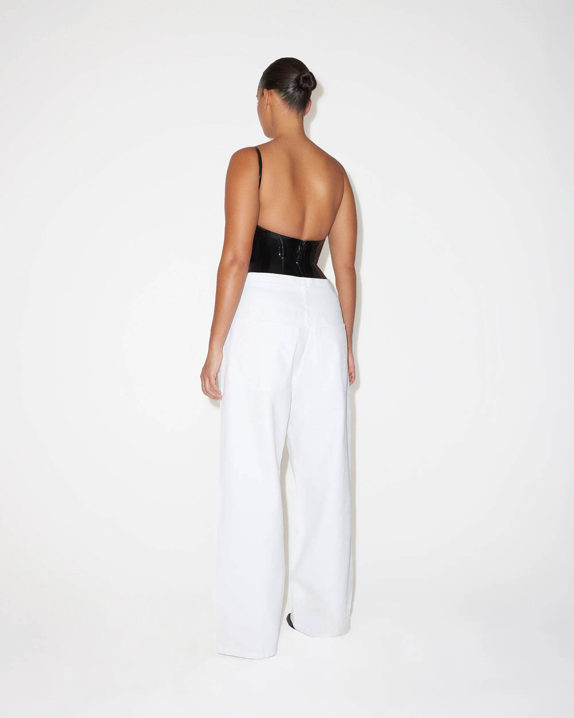 Classic Low Rise Denim | White - Image 9
