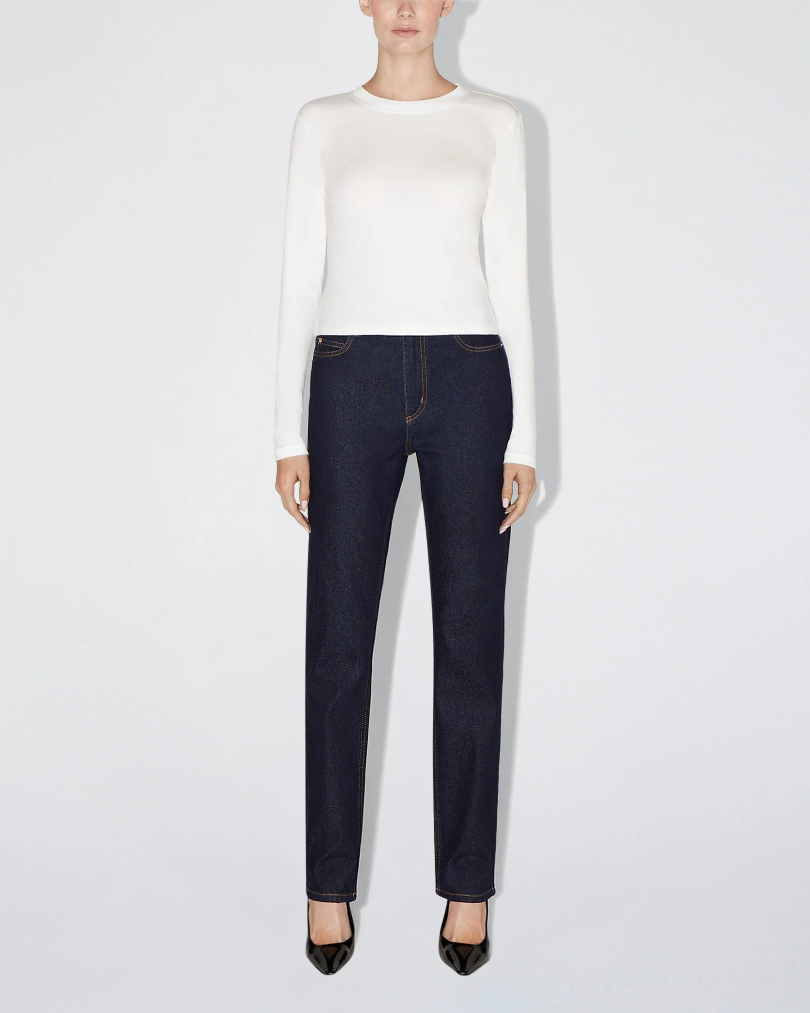Classic Straight Leg Denim | Dark Wash - Image 3