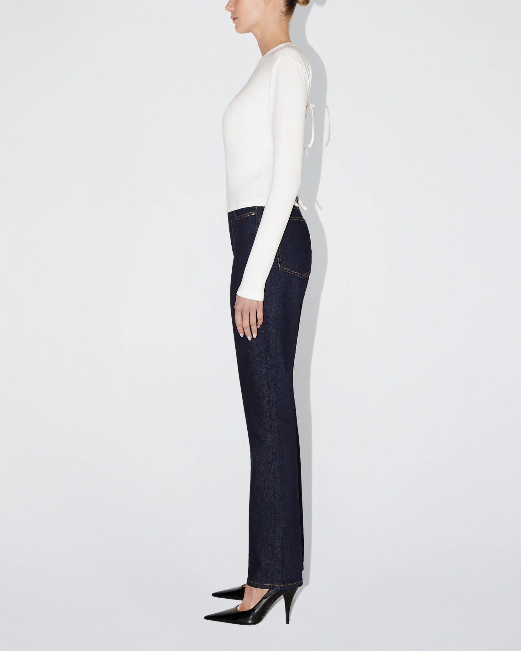 Classic Straight Leg Denim | Dark Wash - Image 4