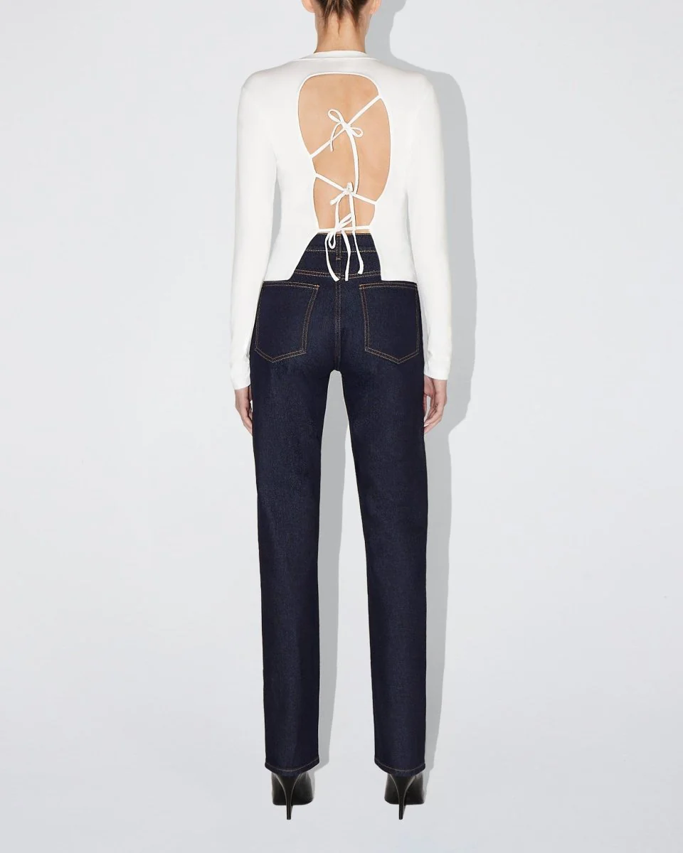 Classic Straight Leg Denim | Dark Wash - Image 5