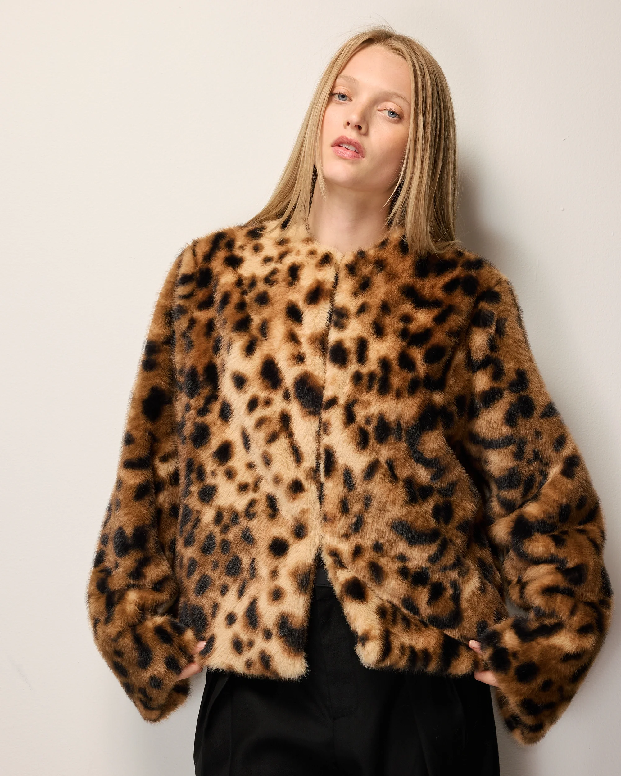 Signature Faux Fur Jacket | Leopard - Image 3