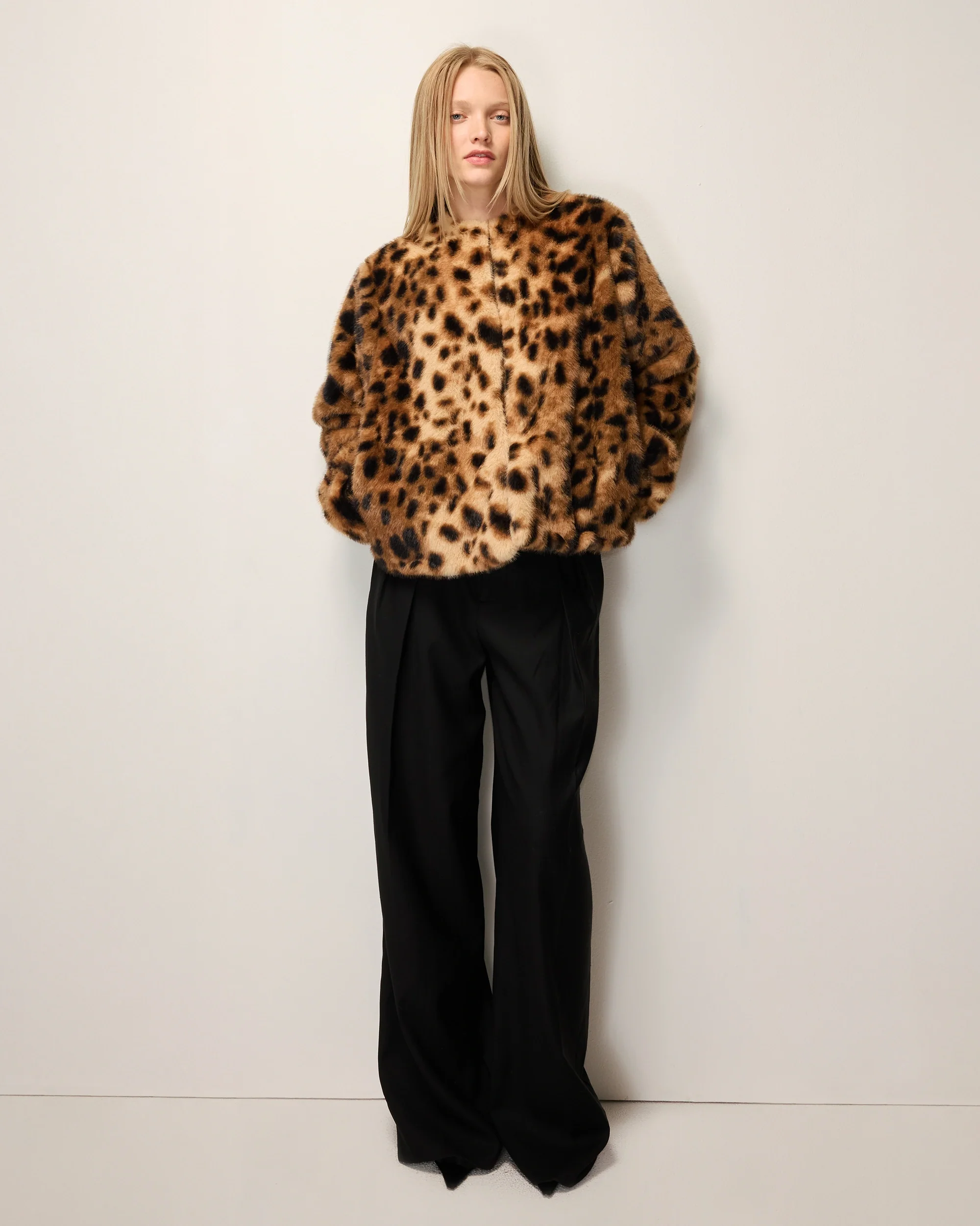Signature Faux Fur Jacket | Leopard - Image 4