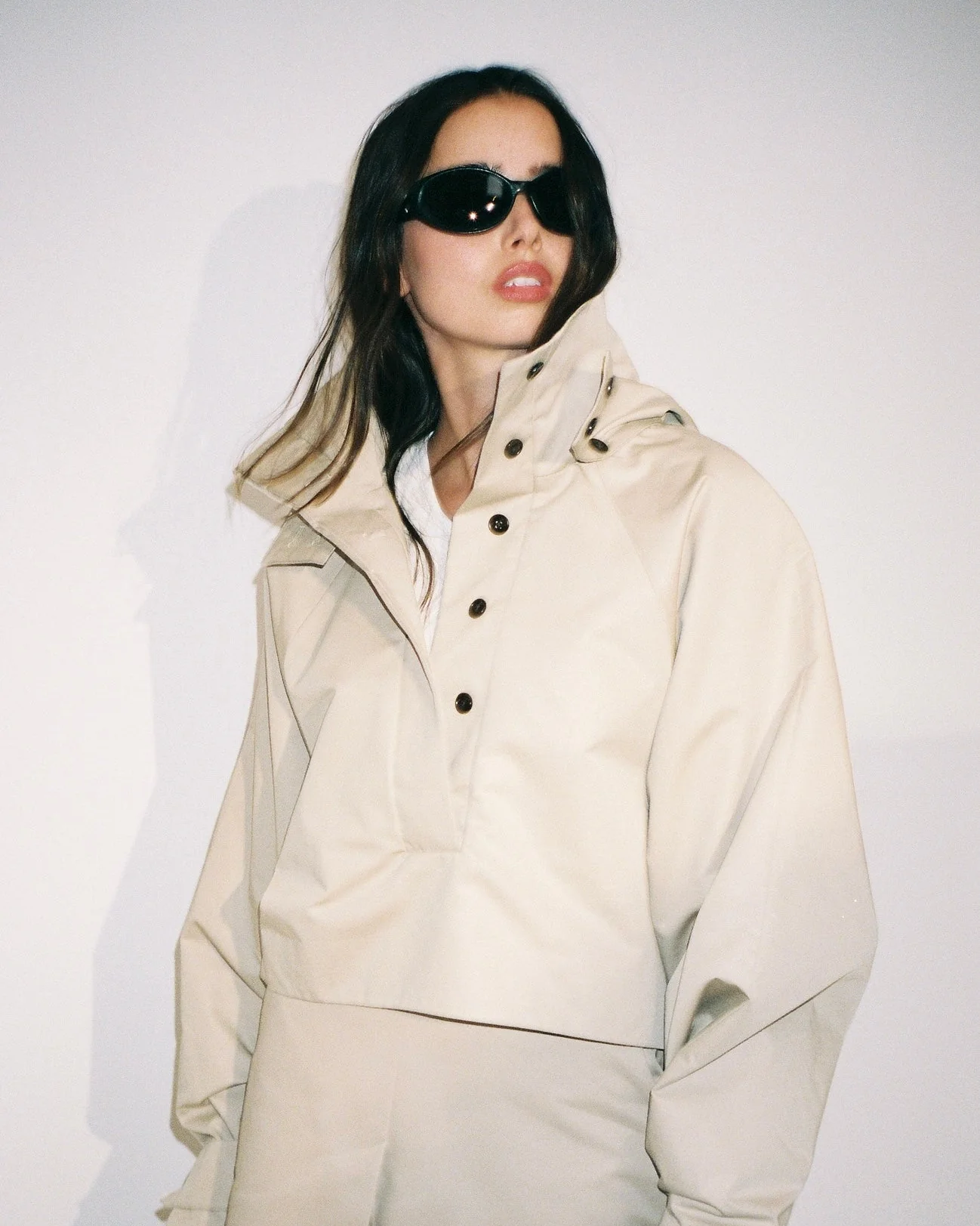 Cropped Parka | Taupe