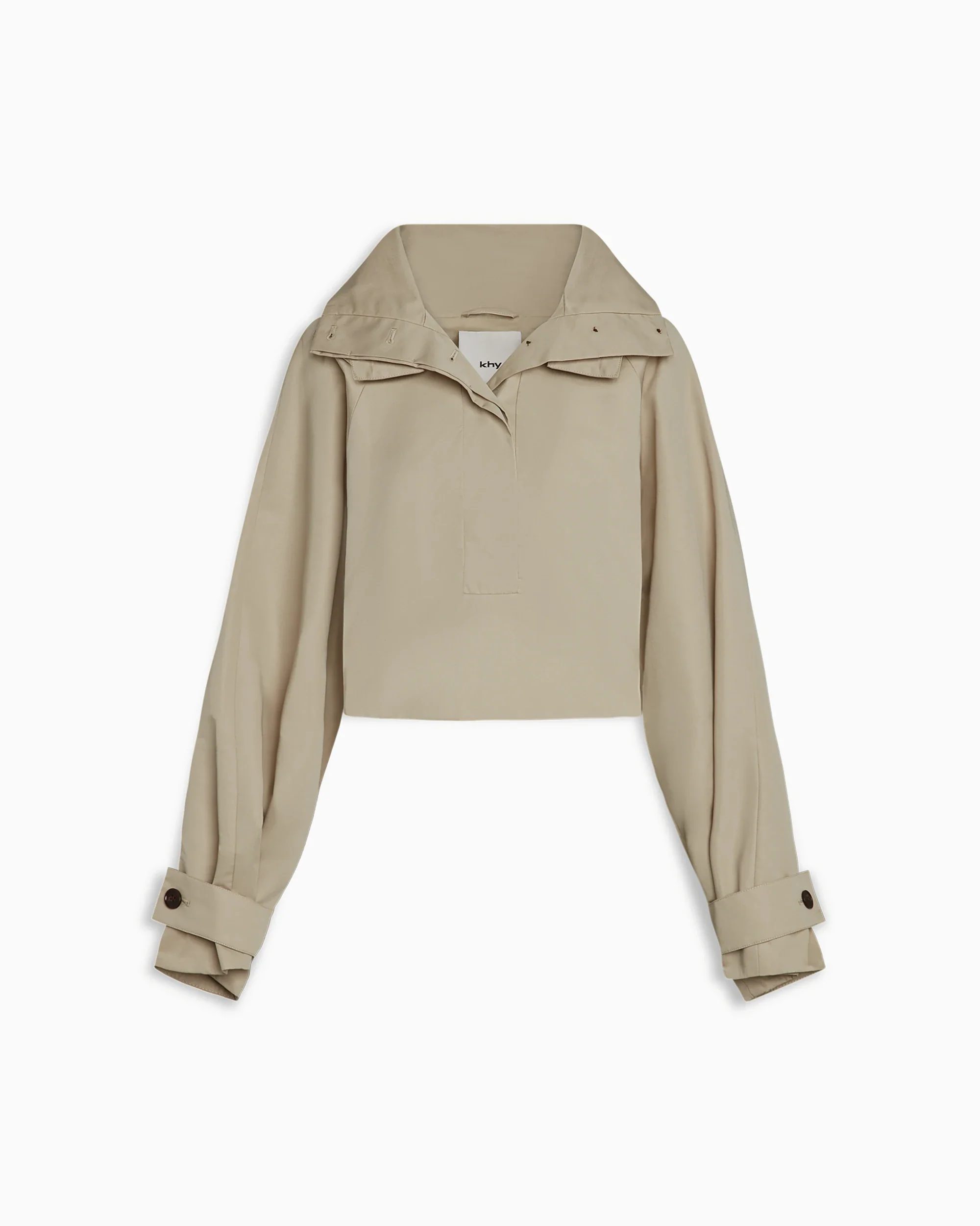 Cropped Parka | Taupe - Image 2