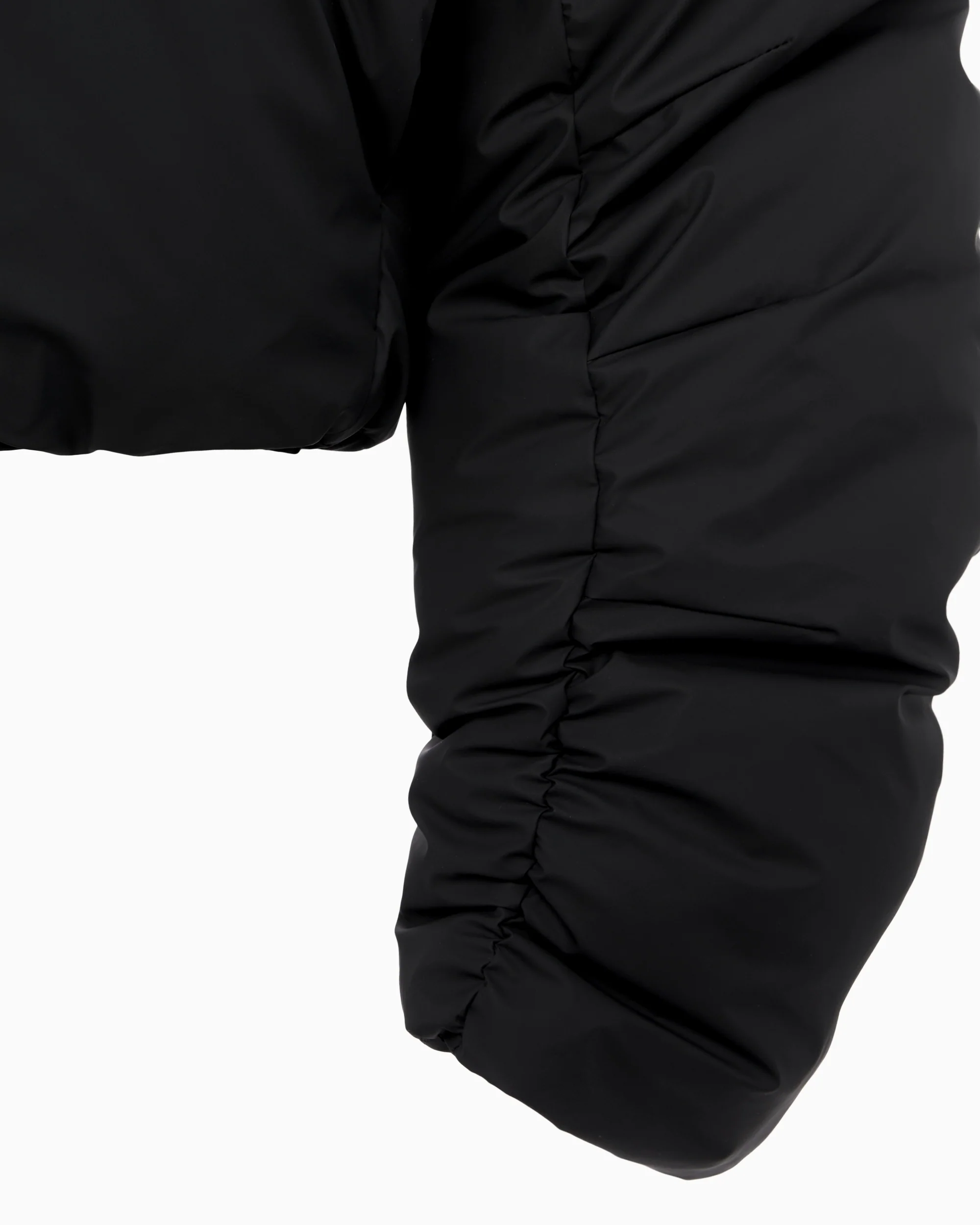 Cropped Puffer Jacket | Black - Image 7