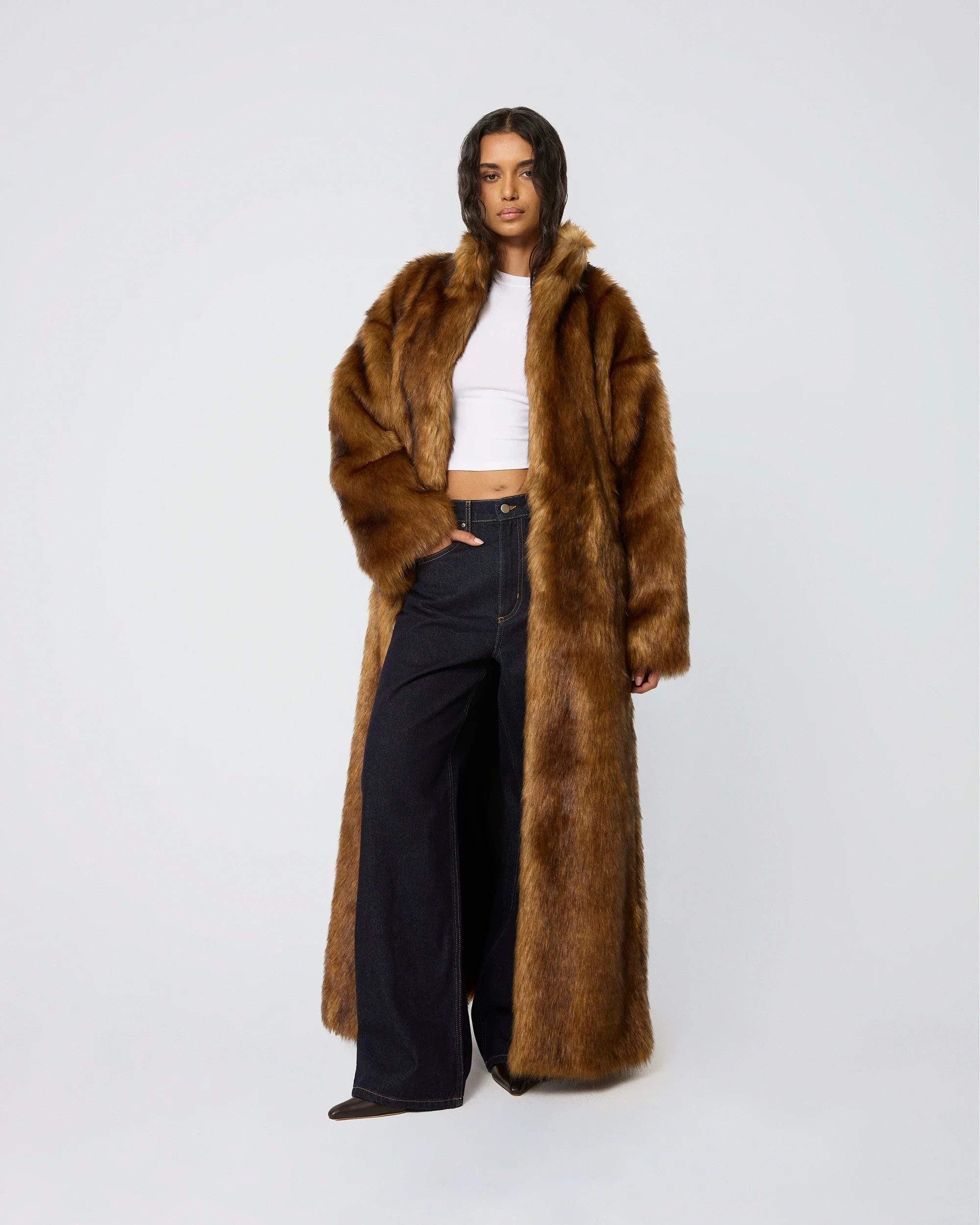 Faux Fur Coat | Cedar - Image 10