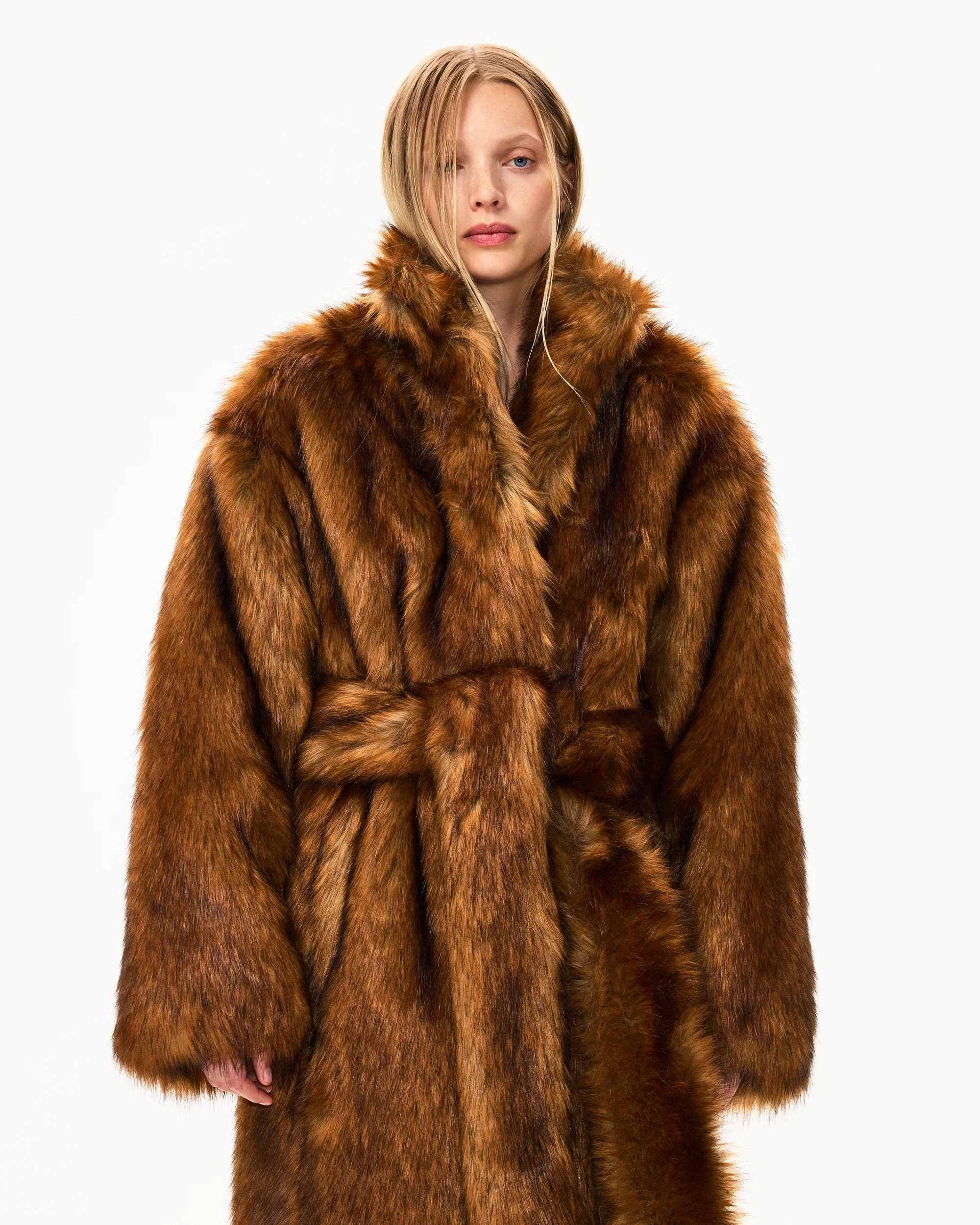 Faux Fur Coat | Cedar - Image 3