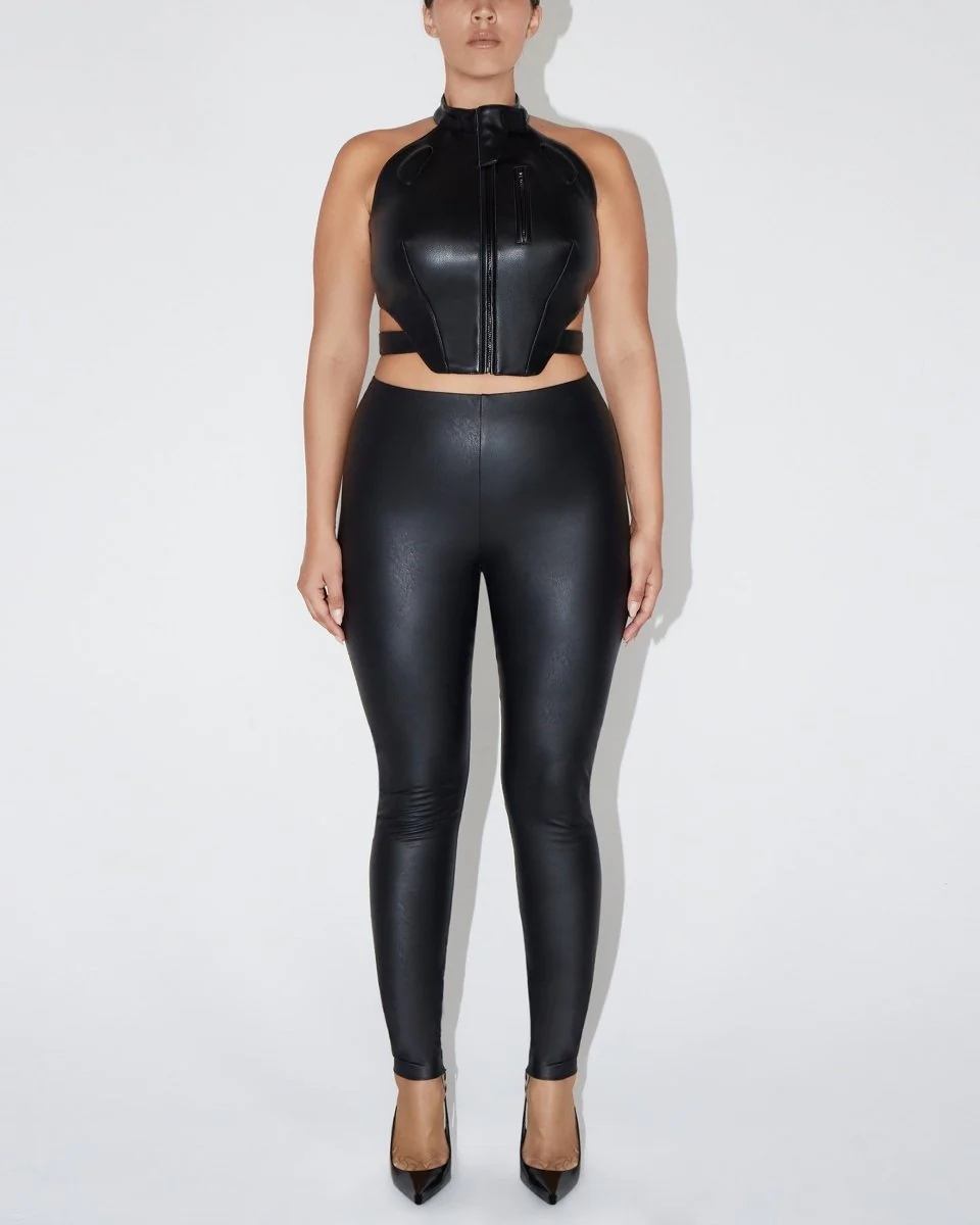 Faux Leather Legging | Black - Image 5