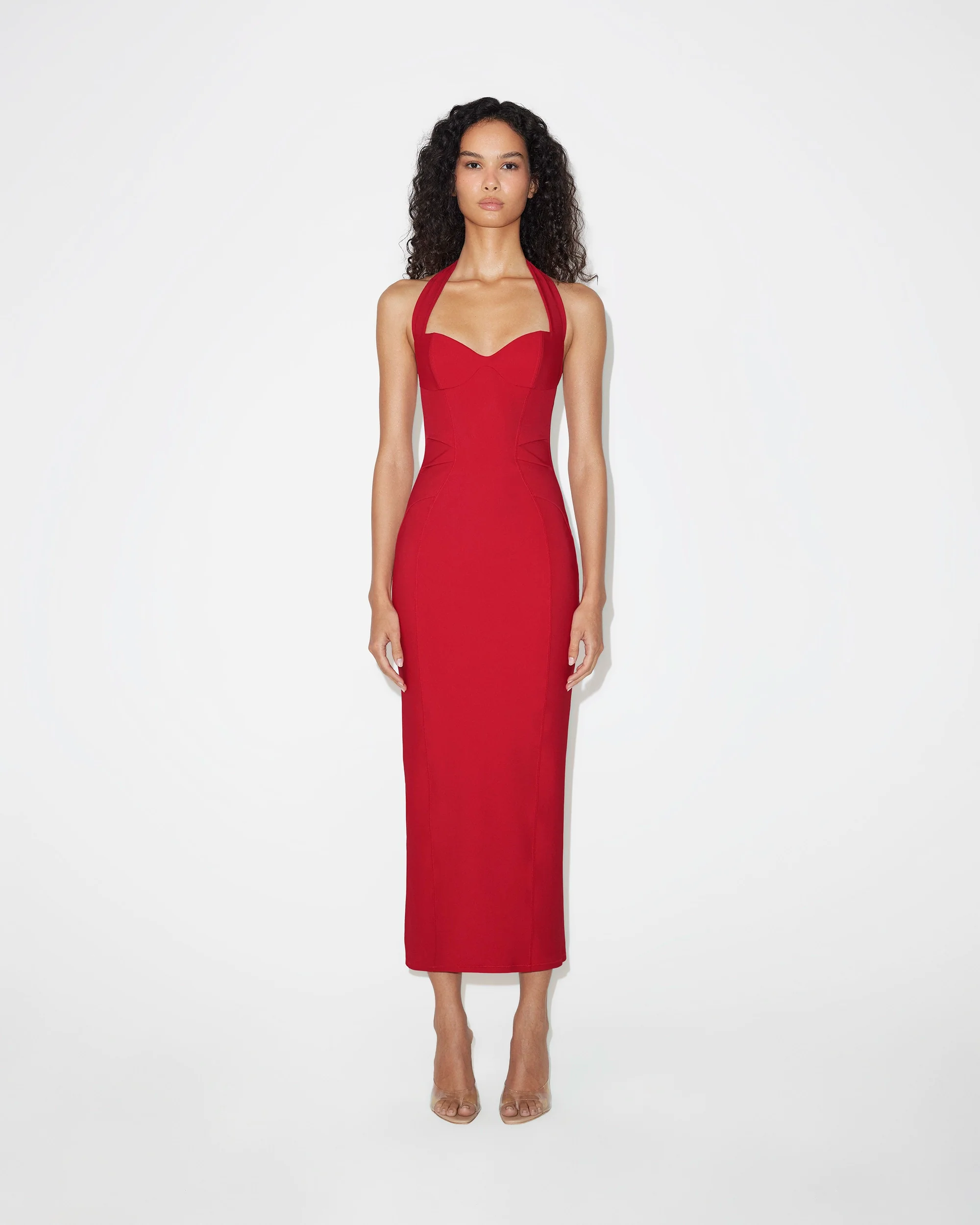 Fitted Halter Dress | Ruby