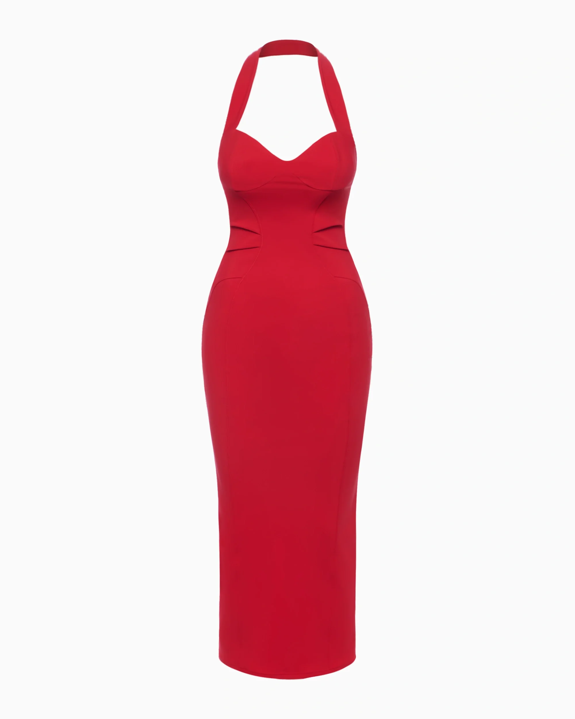 Fitted Halter Dress | Ruby - Image 2