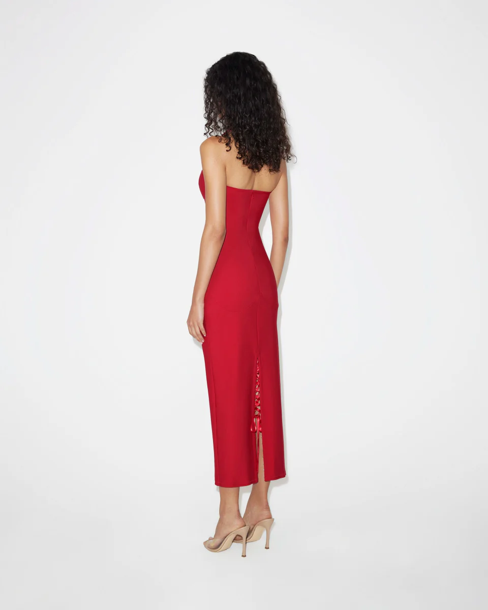 Fitted Halter Dress | Ruby - Image 5