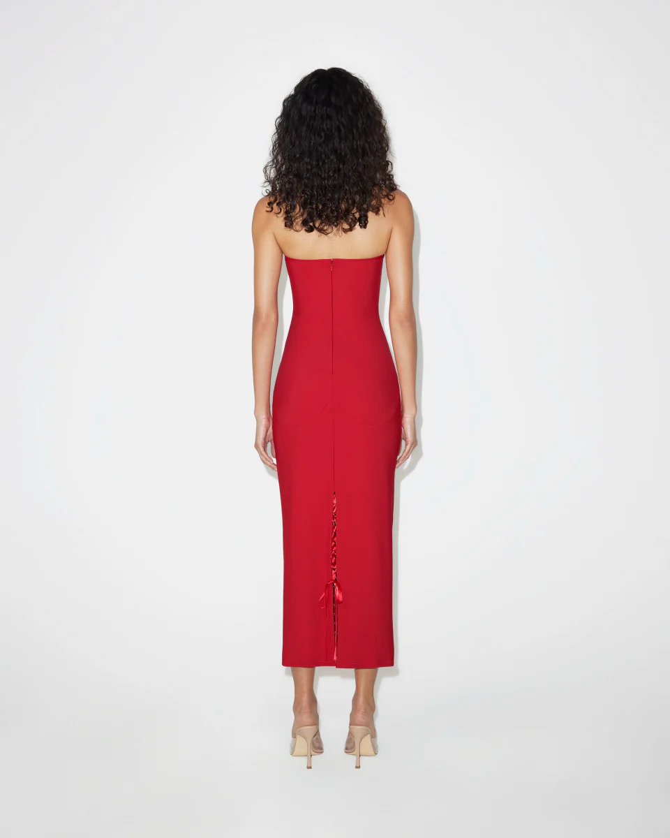 Fitted Halter Dress | Ruby - Image 6