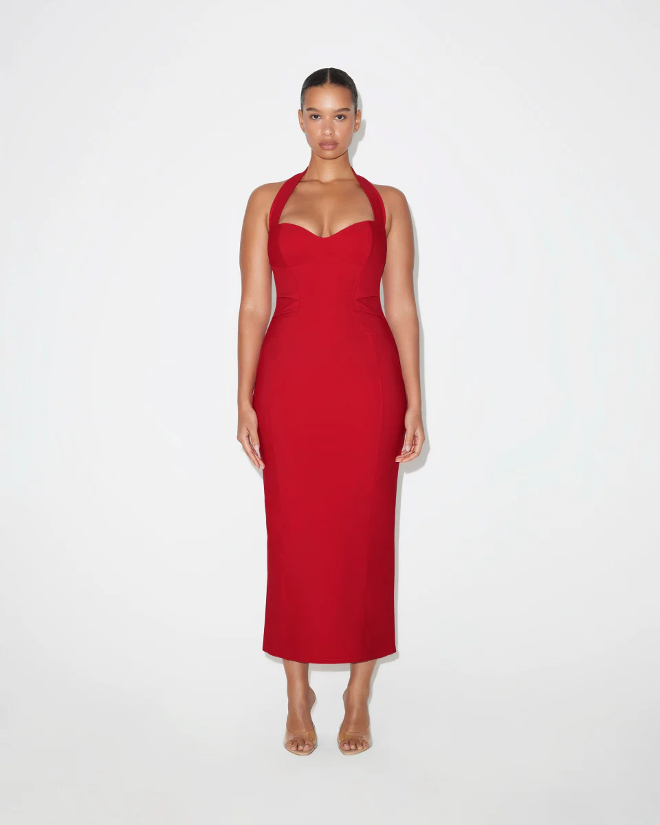 Fitted Halter Dress | Ruby - Image 7