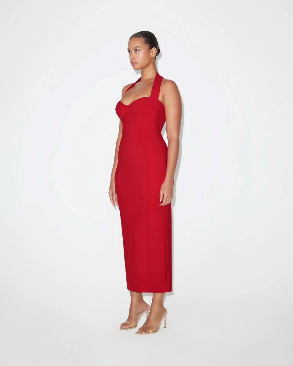Fitted Halter Dress | Ruby - Image 8