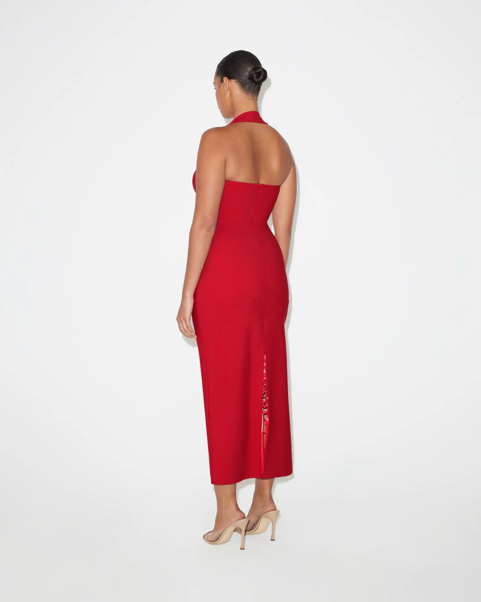 Fitted Halter Dress | Ruby - Image 9