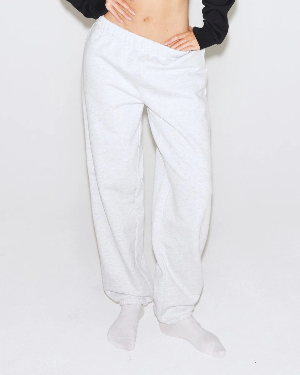 Fleece Jogger | Light Heather Grey - Image 3