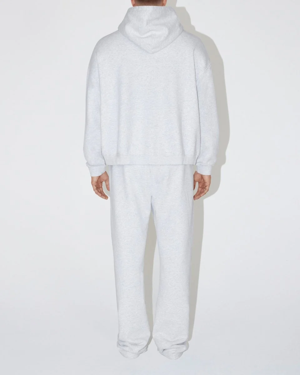 Fleece Oversized Hoodie | Light Heather Grey - Image 8