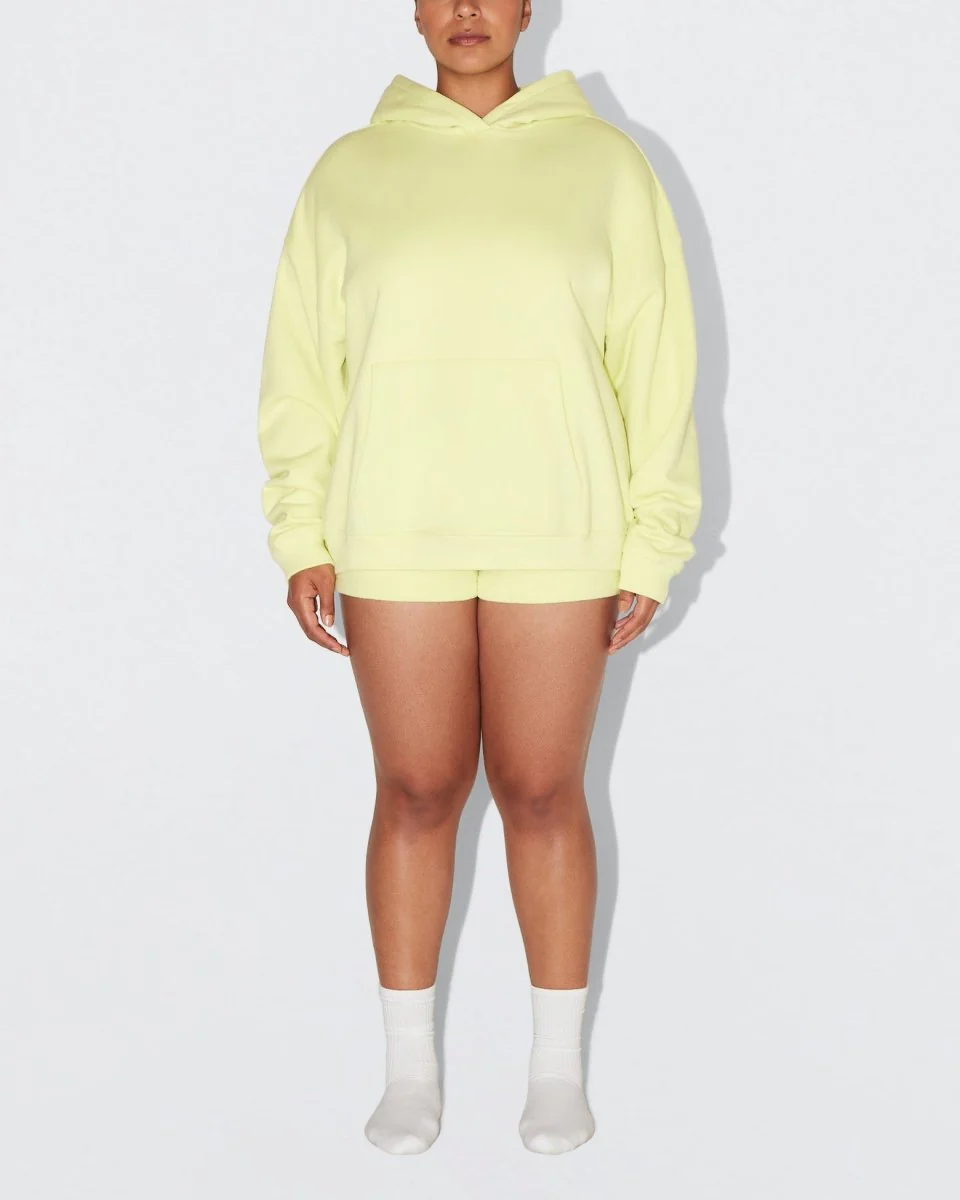 Fleece Oversized Hoodie | Limoncello - Image 3