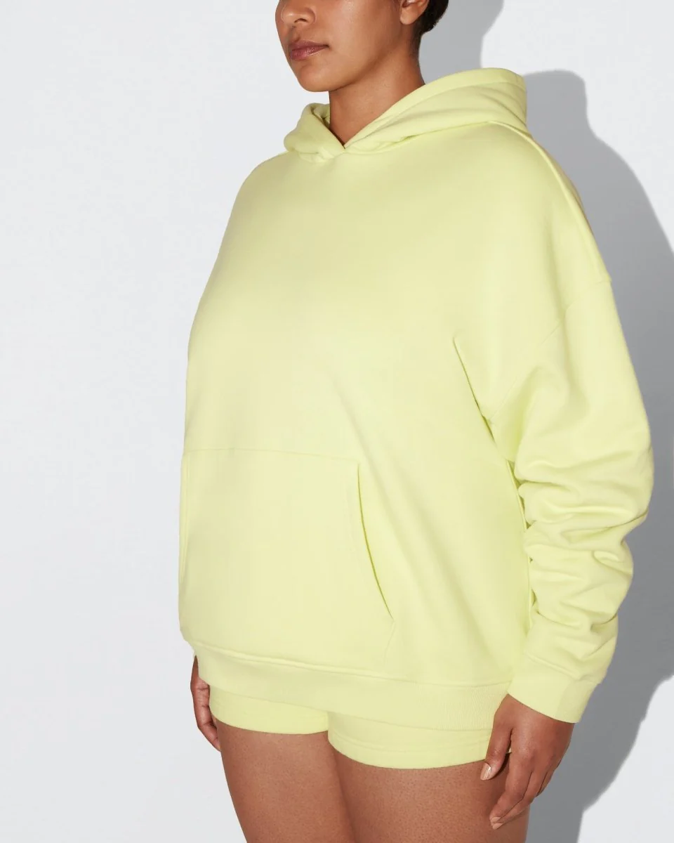 Fleece Oversized Hoodie | Limoncello - Image 4