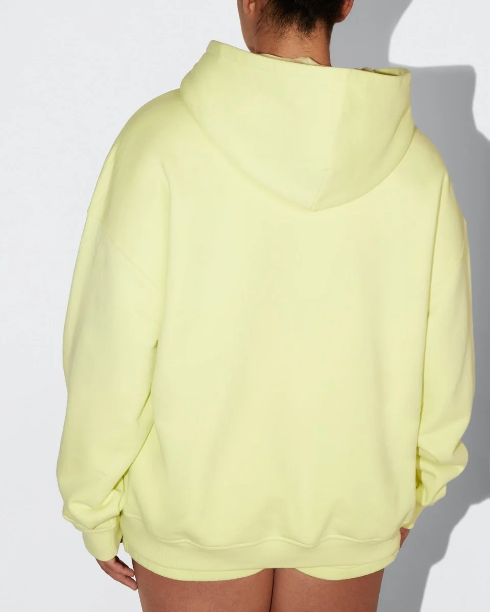 Fleece Oversized Hoodie | Limoncello - Image 7
