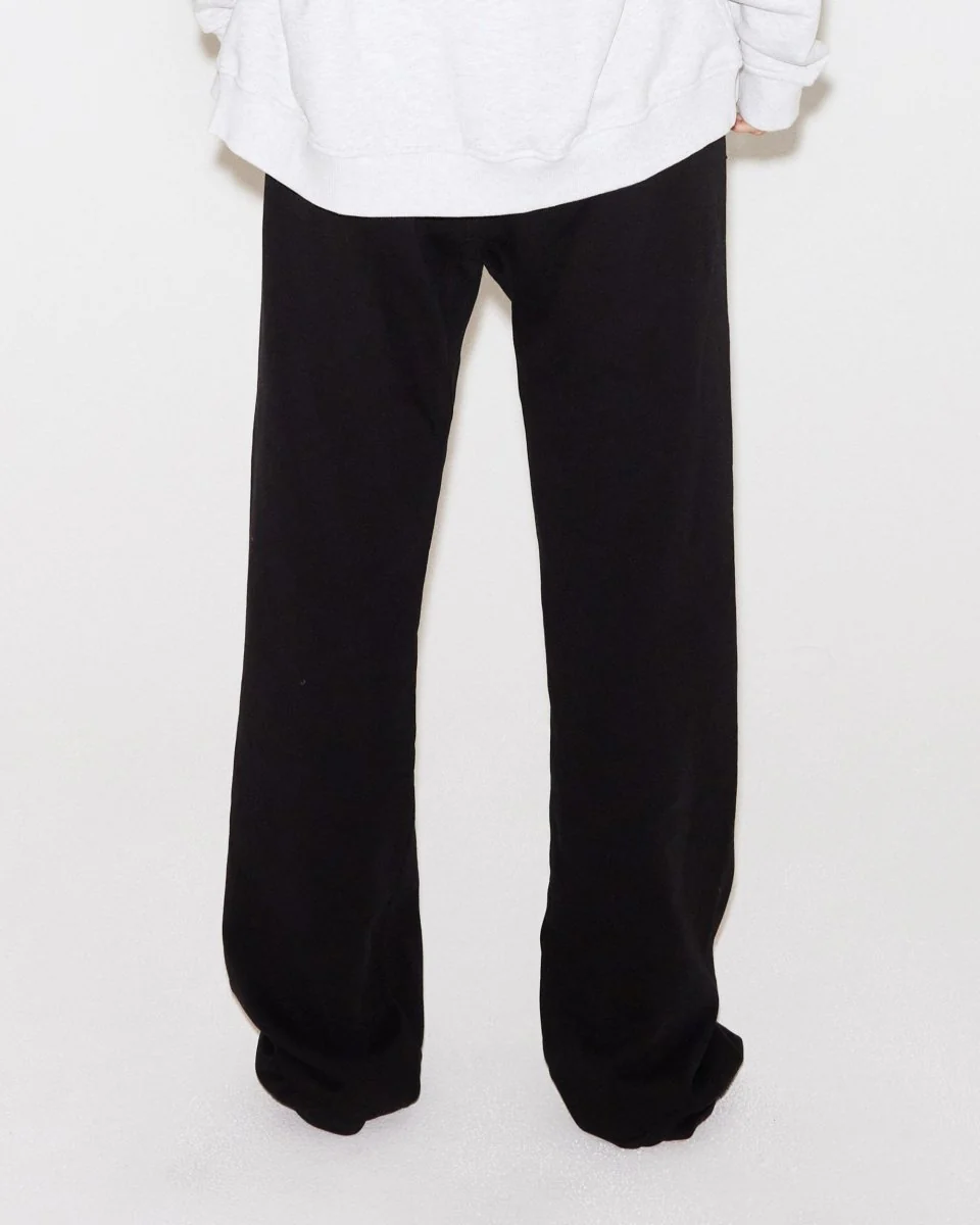 Fleece Straight Leg Pant | Black - Image 5