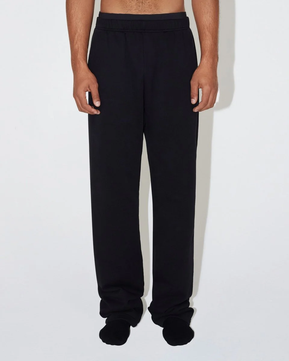 Fleece Straight Leg Pant | Black - Image 6