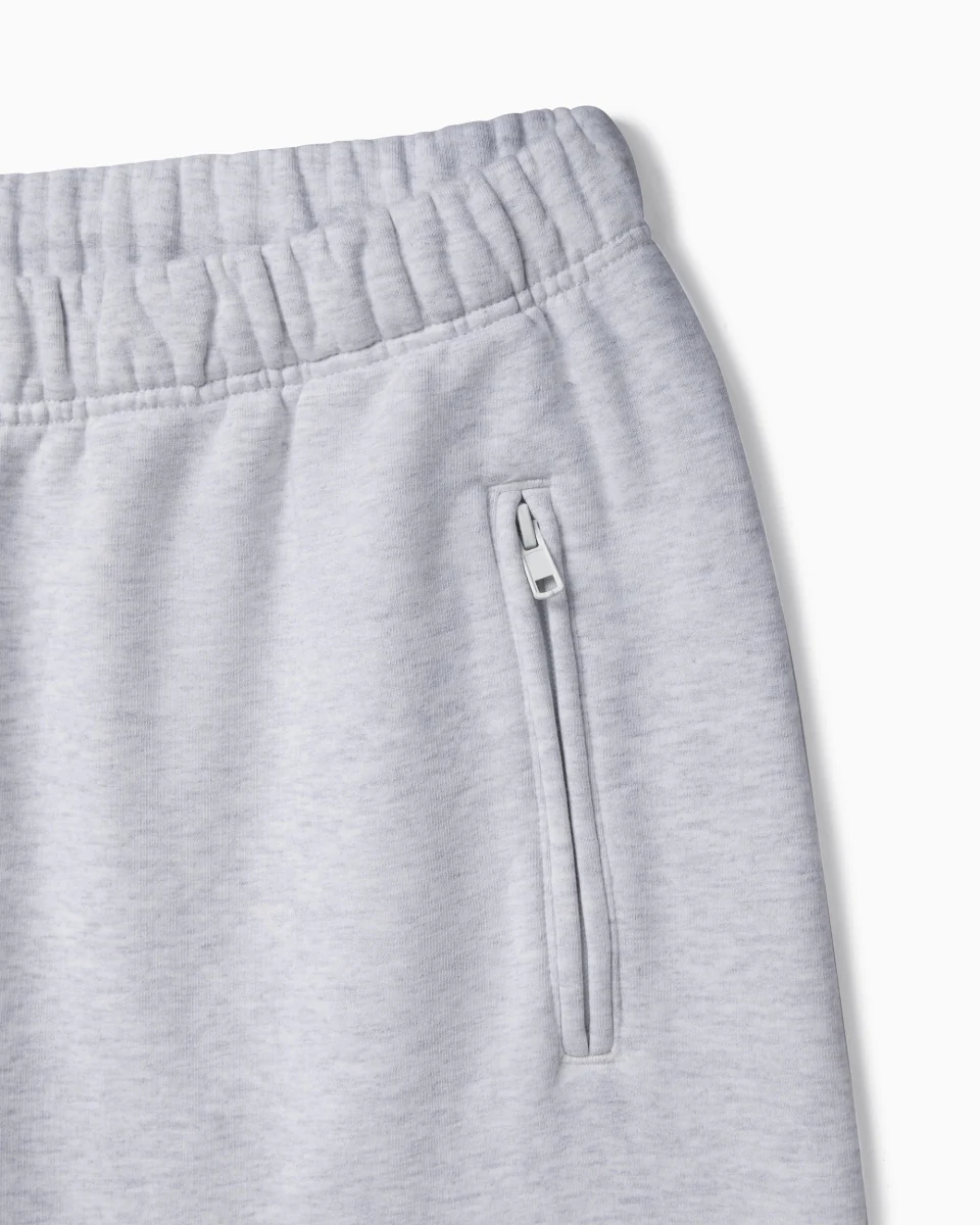Fleece Straight Leg Pant | Light Heather Grey - Image 6