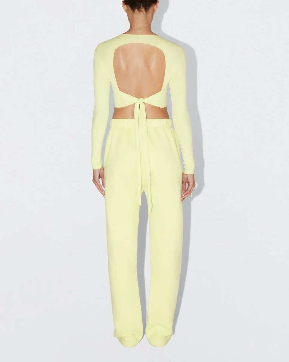 Fleece Straight Leg Pant | Limoncello - Image 5