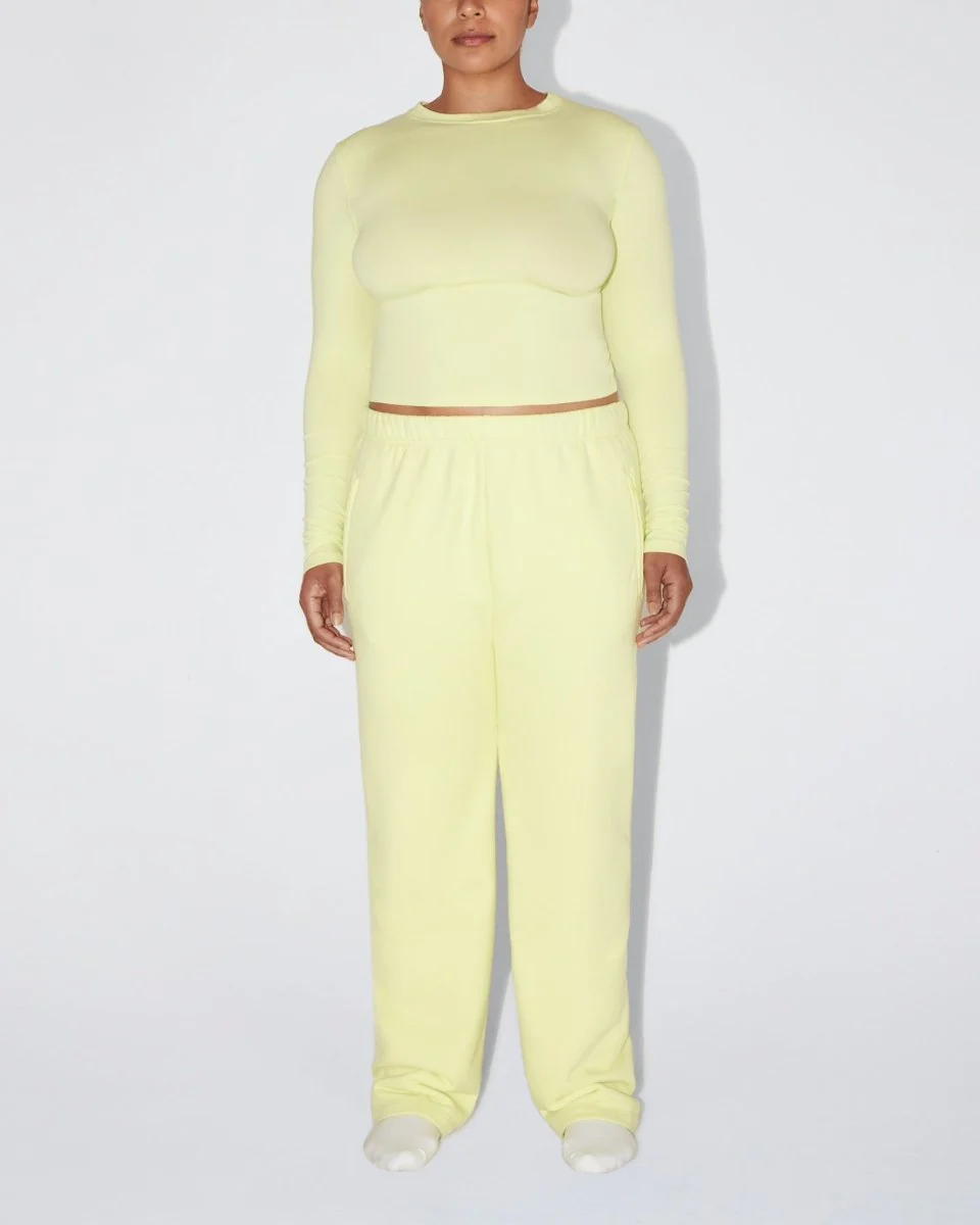 Fleece Straight Leg Pant | Limoncello - Image 9