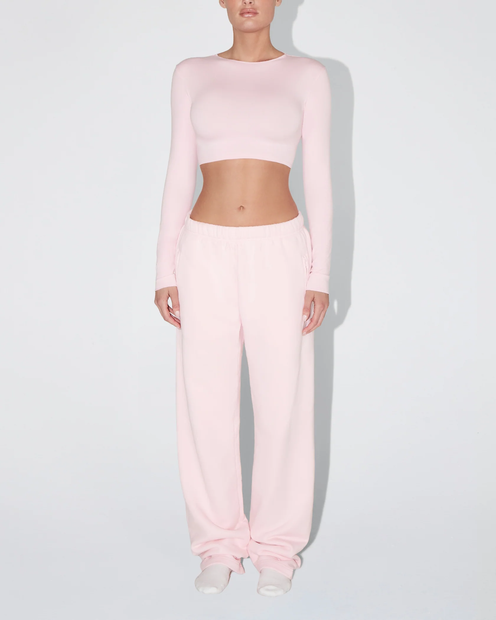 Fleece Straight Leg Pant | Orchid Pink - Image 3
