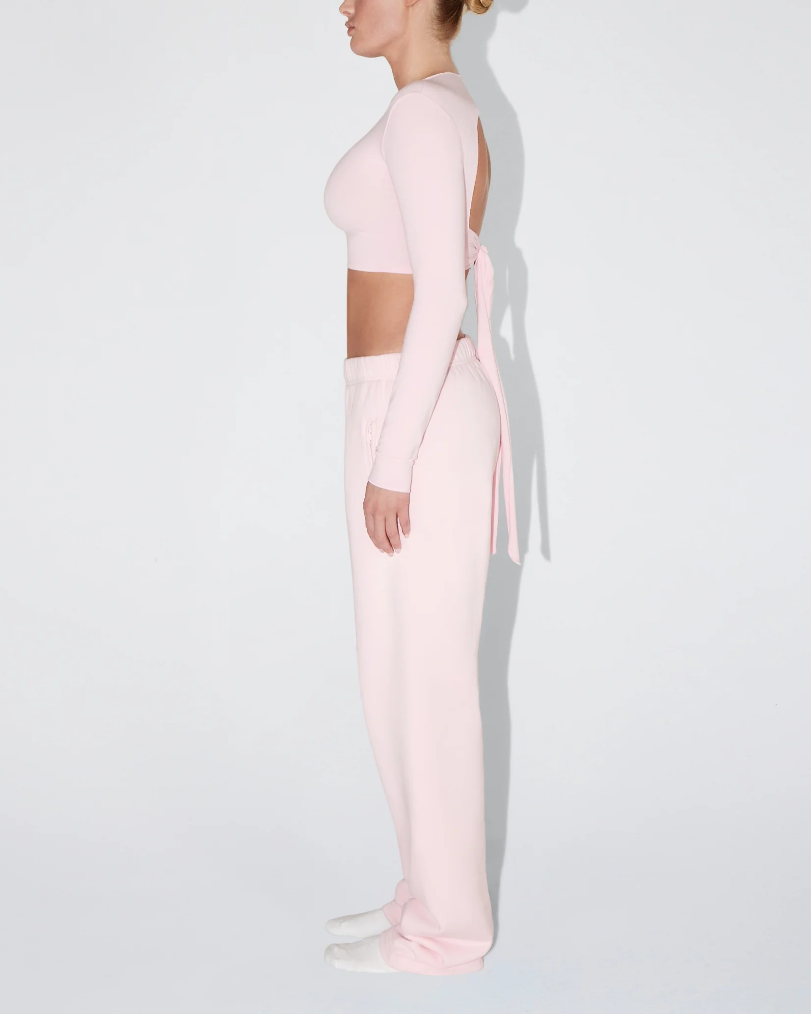 Fleece Straight Leg Pant | Orchid Pink - Image 4