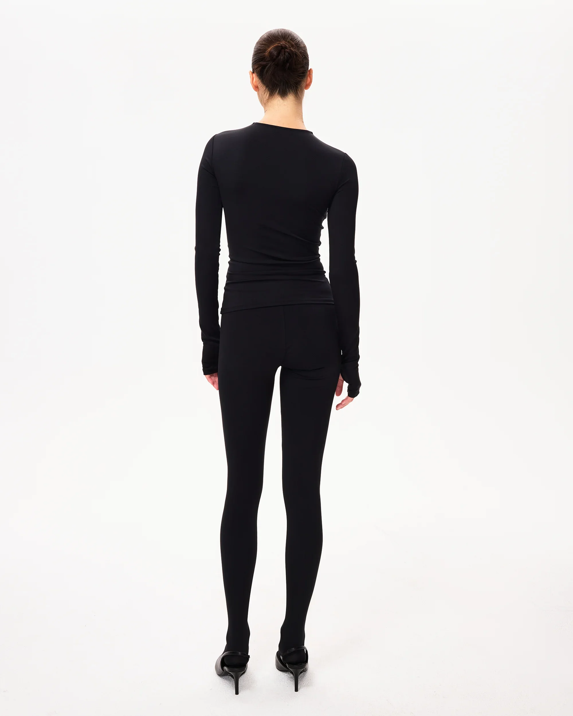 Footed Legging | Black - Image 5