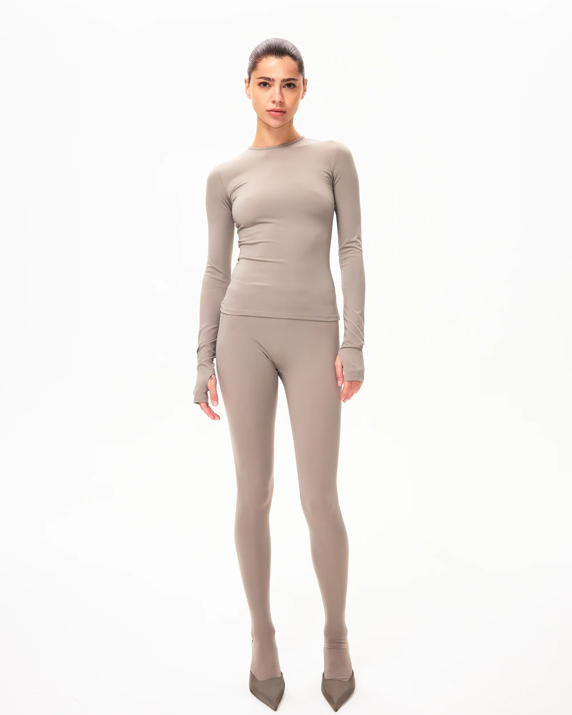 Footed Legging | Cement - Image 3