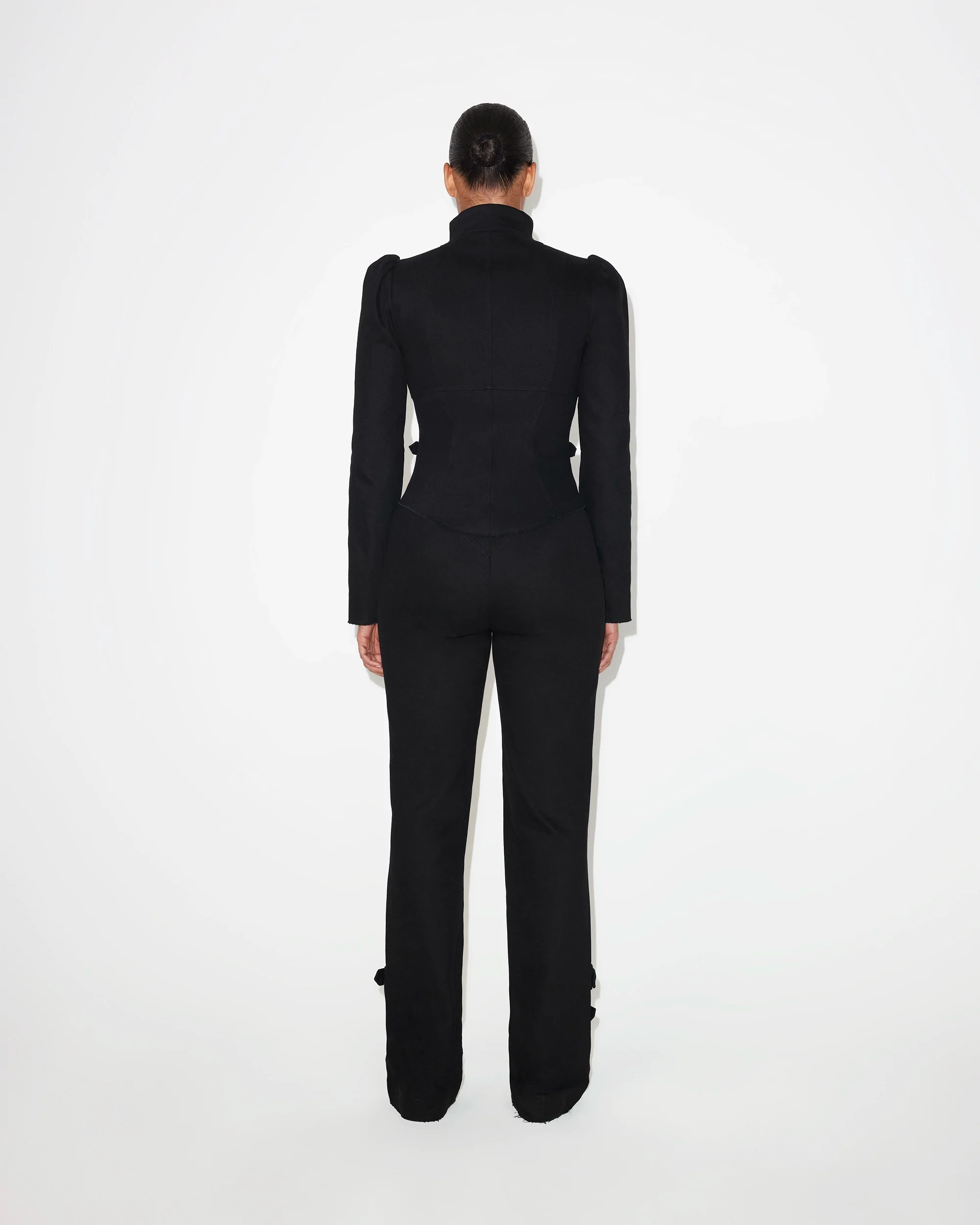 High Rise Denim Trousers | Black - Image 10