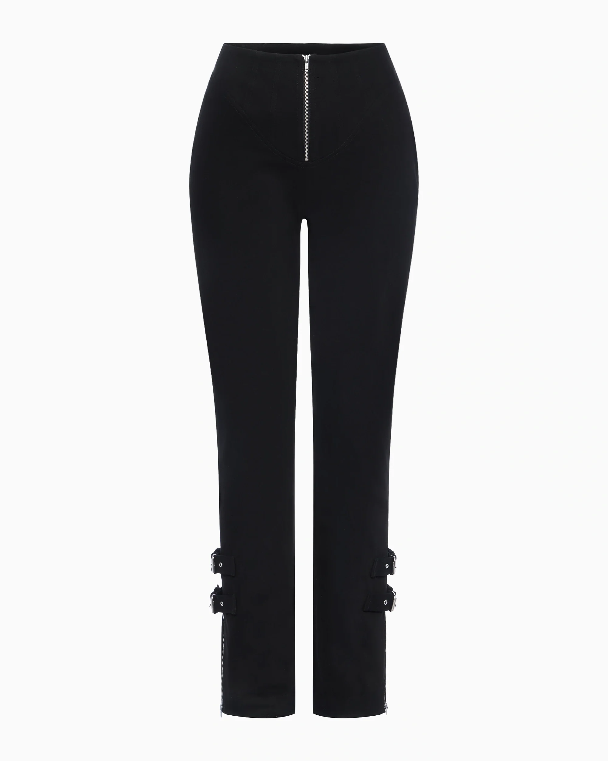 High Rise Denim Trousers | Black - Image 2