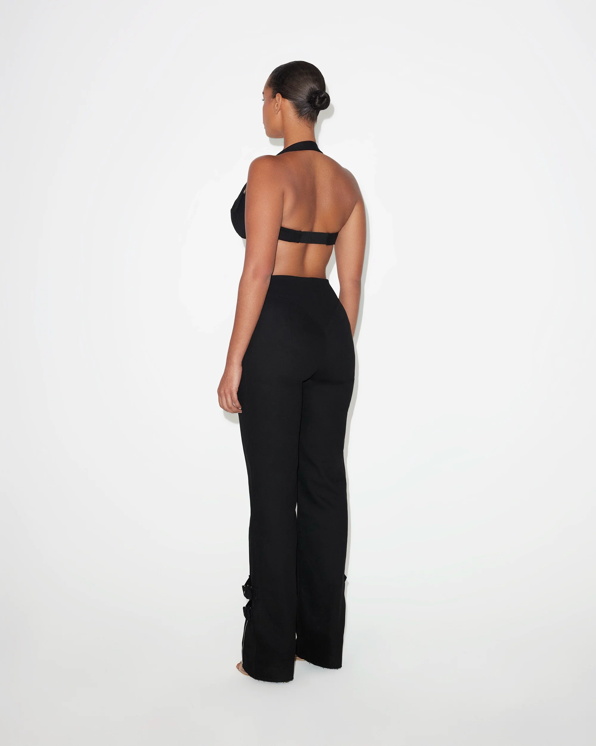 High Rise Denim Trousers | Black - Image 5
