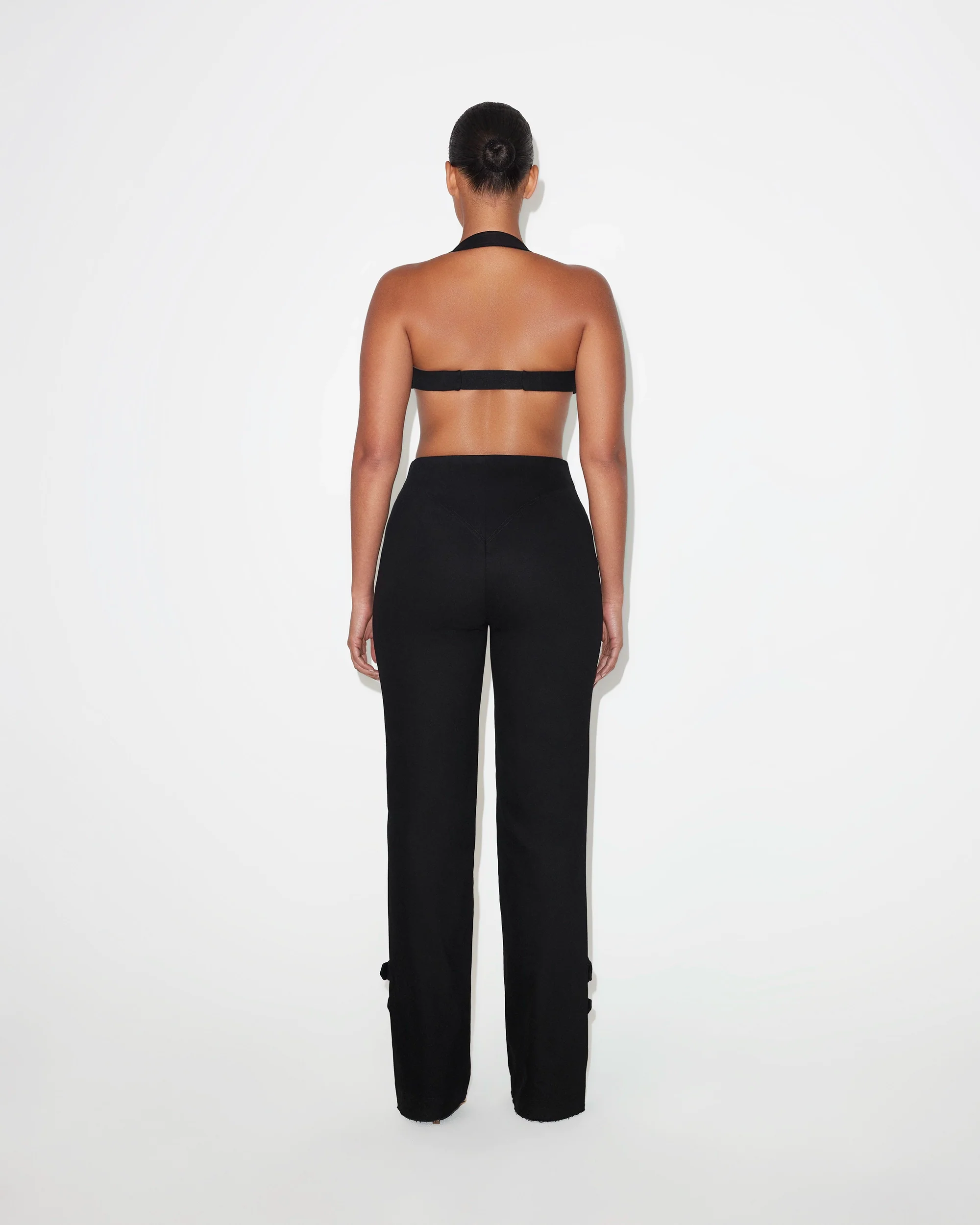 High Rise Denim Trousers | Black - Image 6