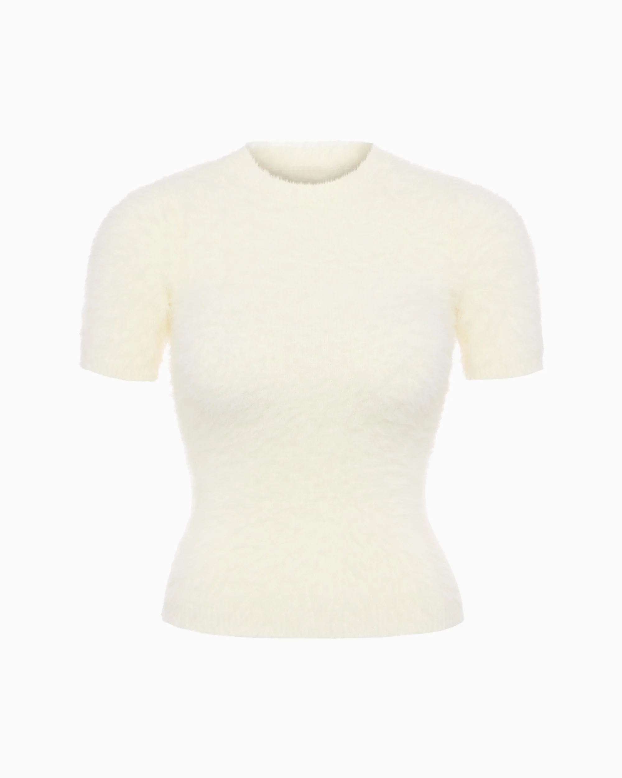 Knit Short Sleeve | Cream - Image 2