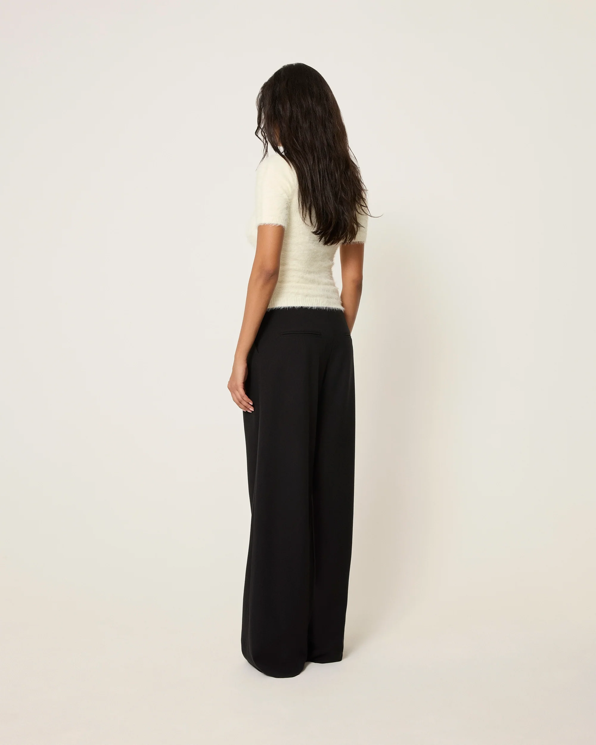 Knit Short Sleeve | Cream - Image 4