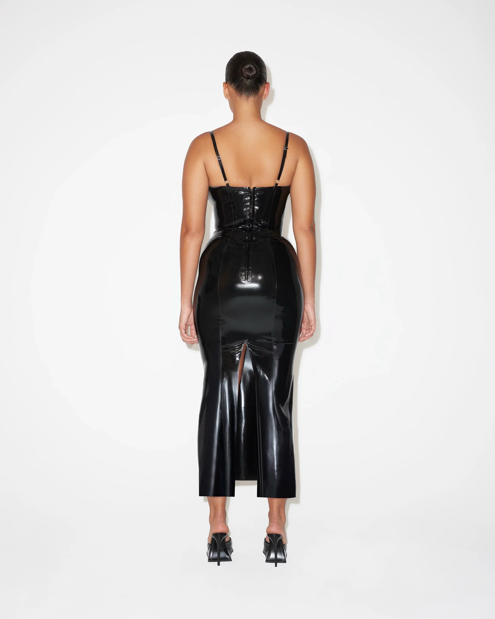 Latex Maxi Skirt | Black - Image 6