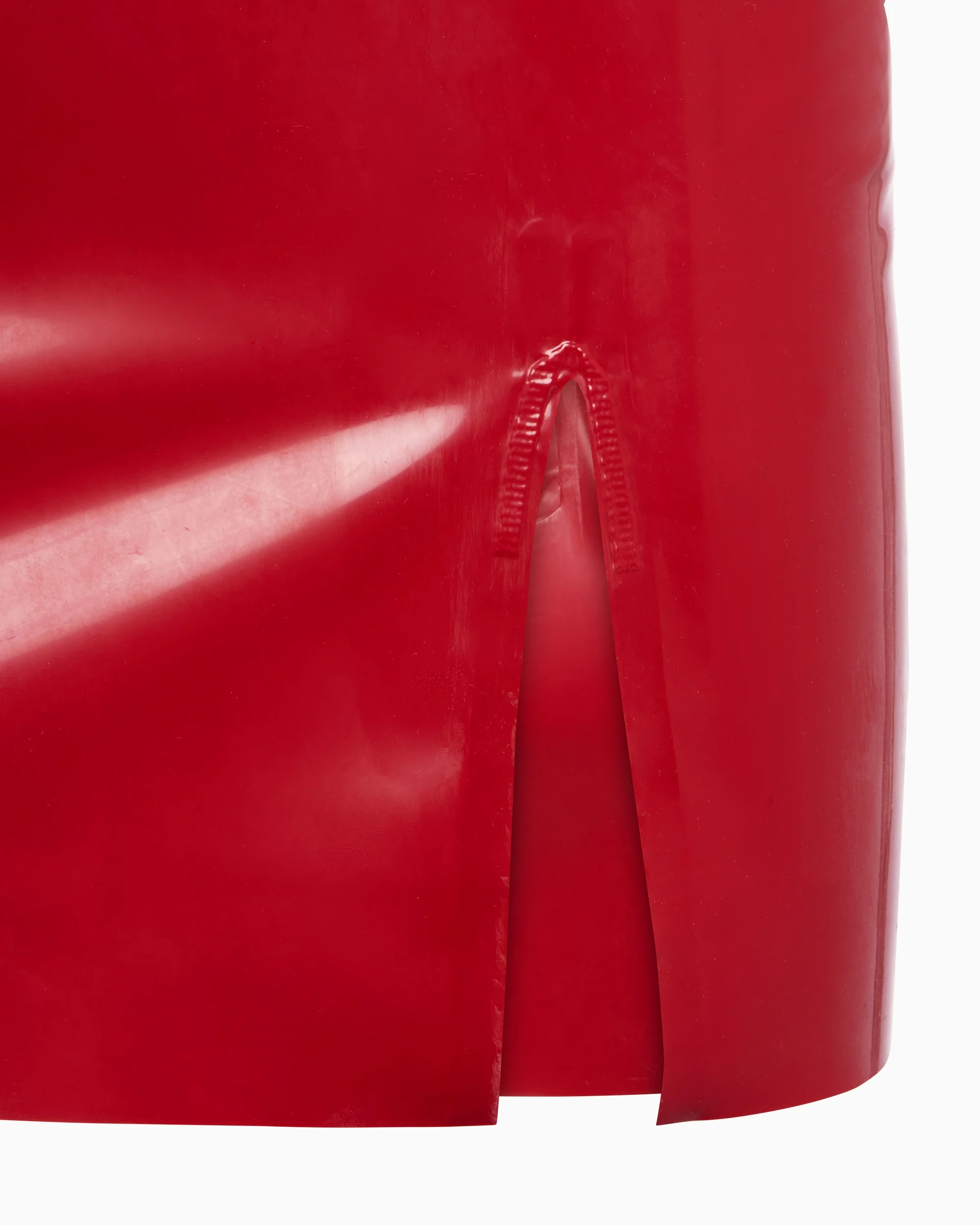 Latex Mini Dress | Rouge - Image 6