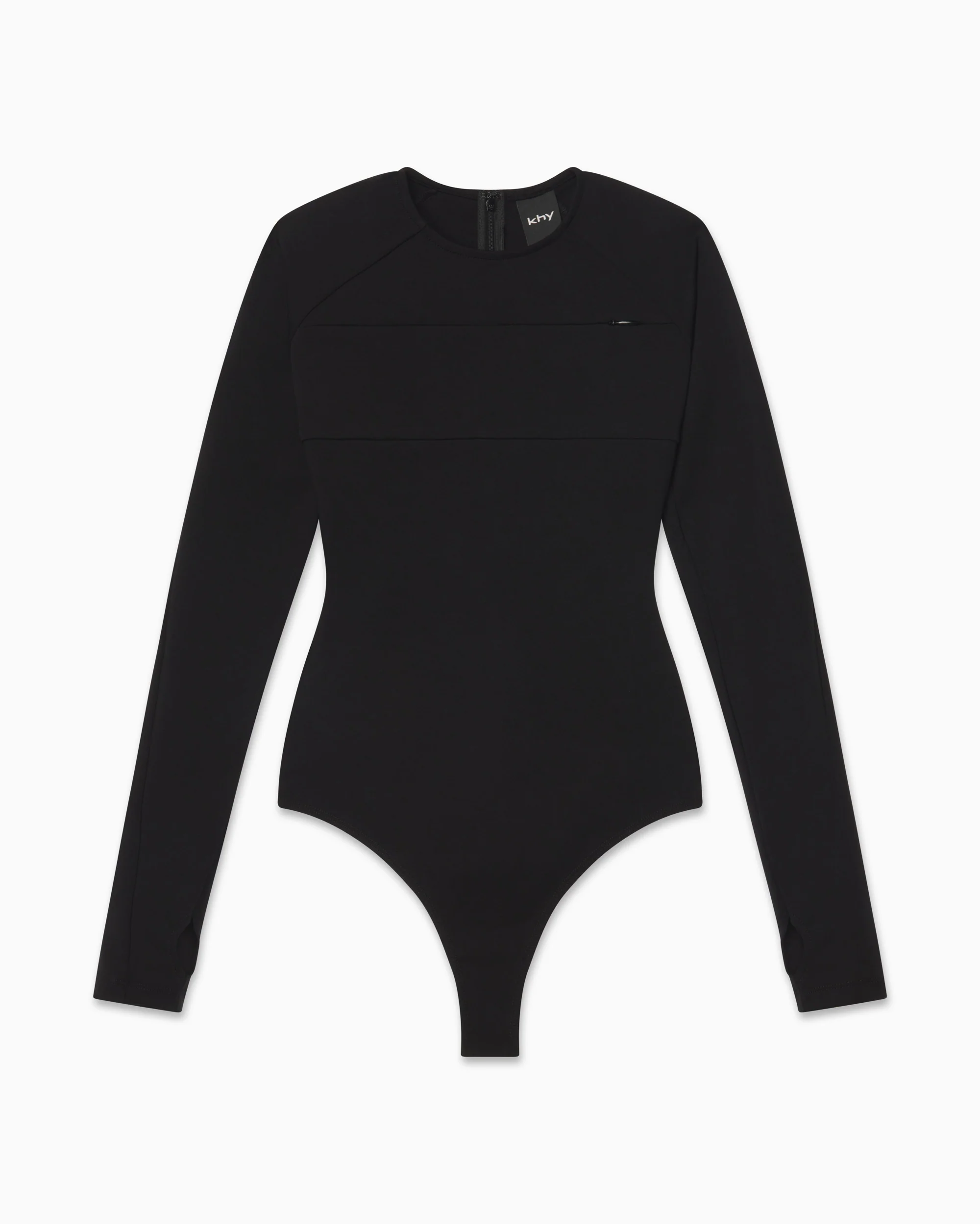 Long Sleeve Bodysuit | Black - Image 2