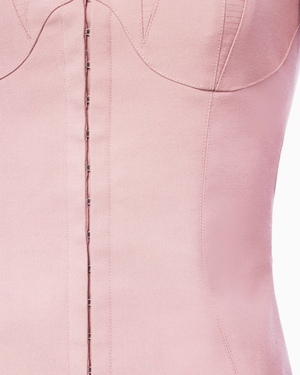 Long Sleeve Corset Top | Blush - Image 6